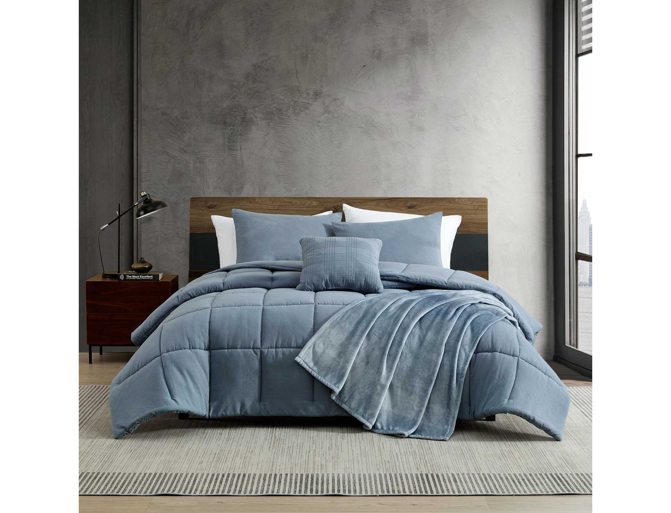 Solid Microfiber Comforter Set