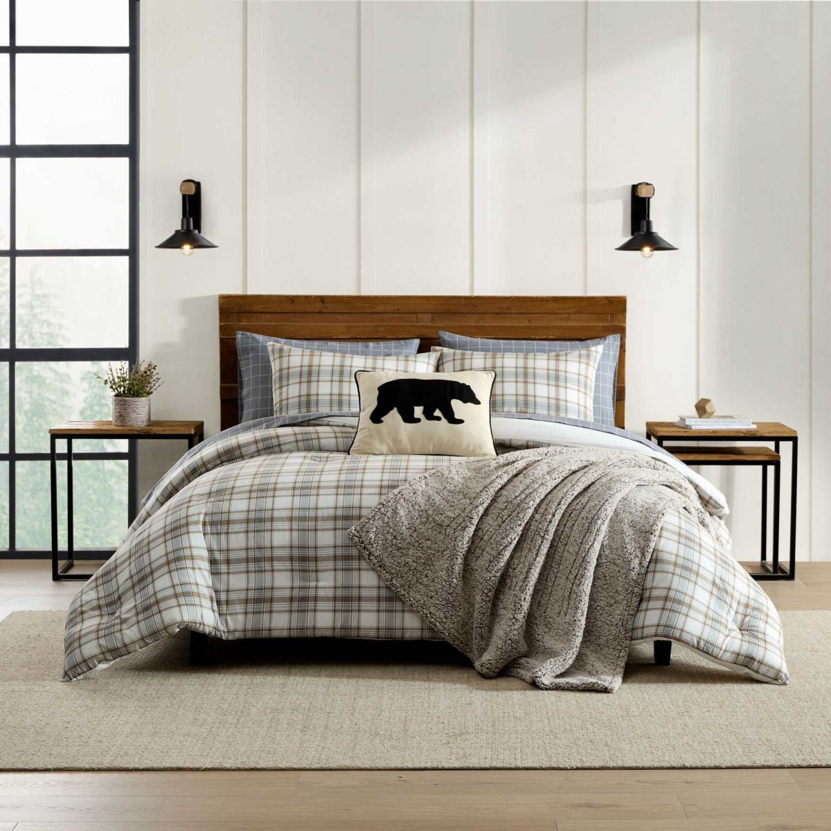 Ashland Plaid Cotton Comforter Set