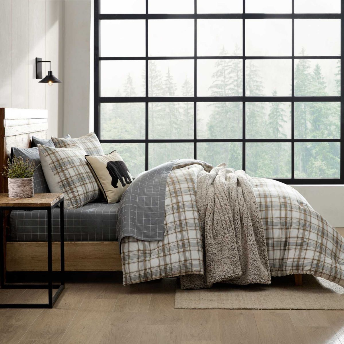 Ashland Plaid Cotton Comforter Set