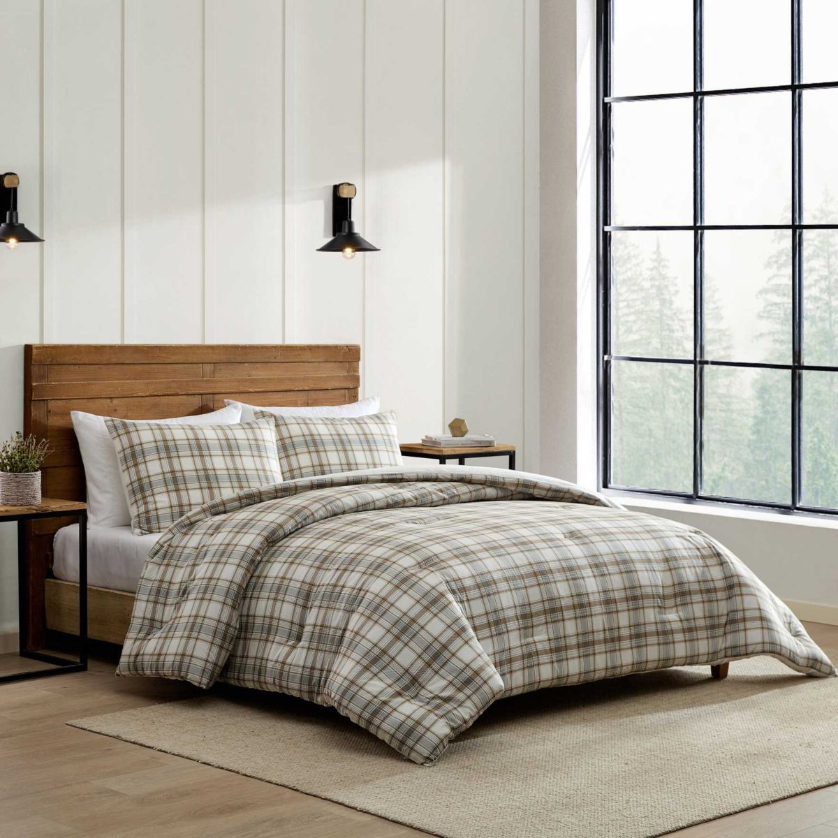 Ashland Plaid Cotton Comforter Set