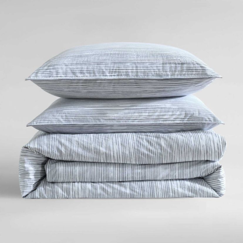 Wavy Stripe Cotton Duvet Set