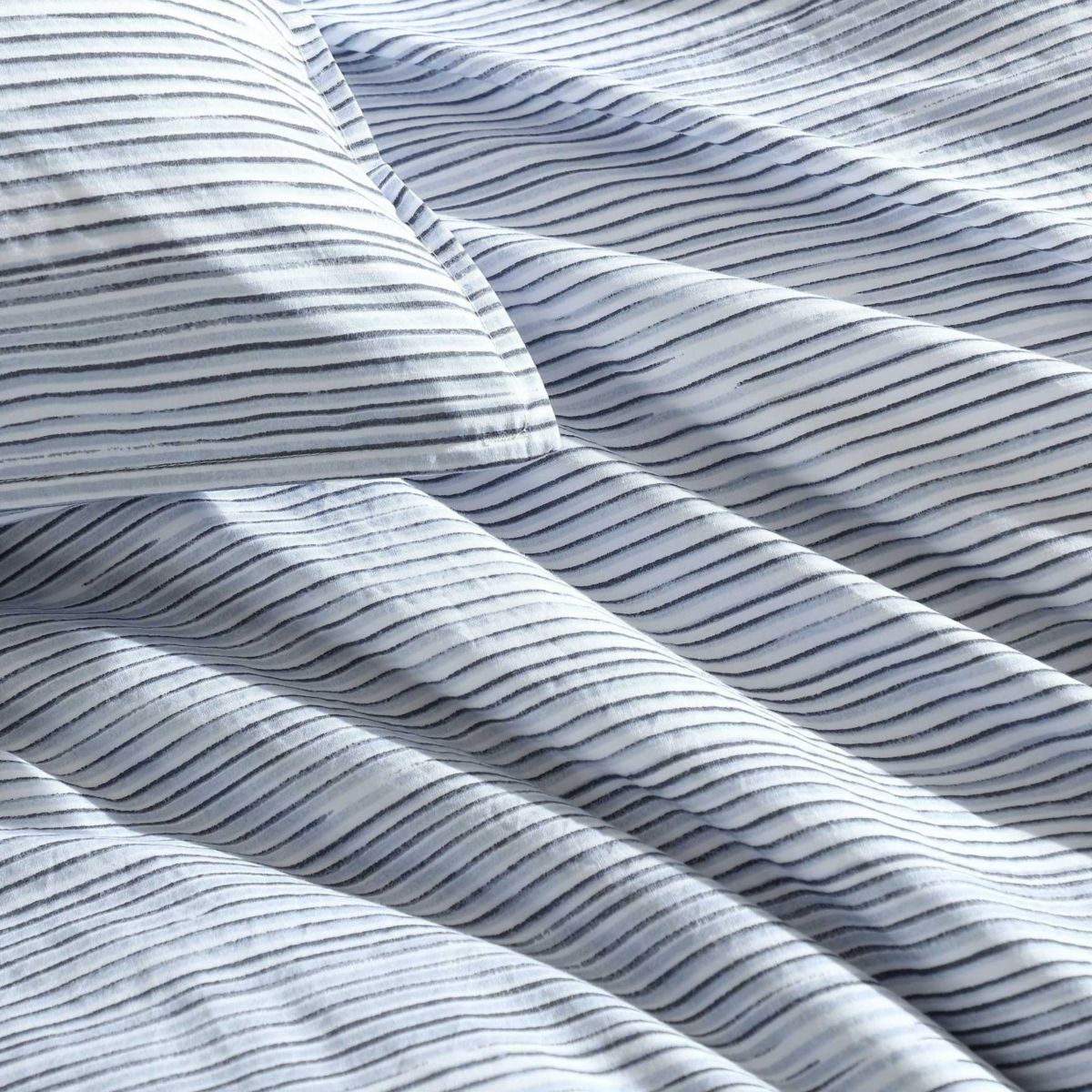 Wavy Stripe Cotton Duvet Set