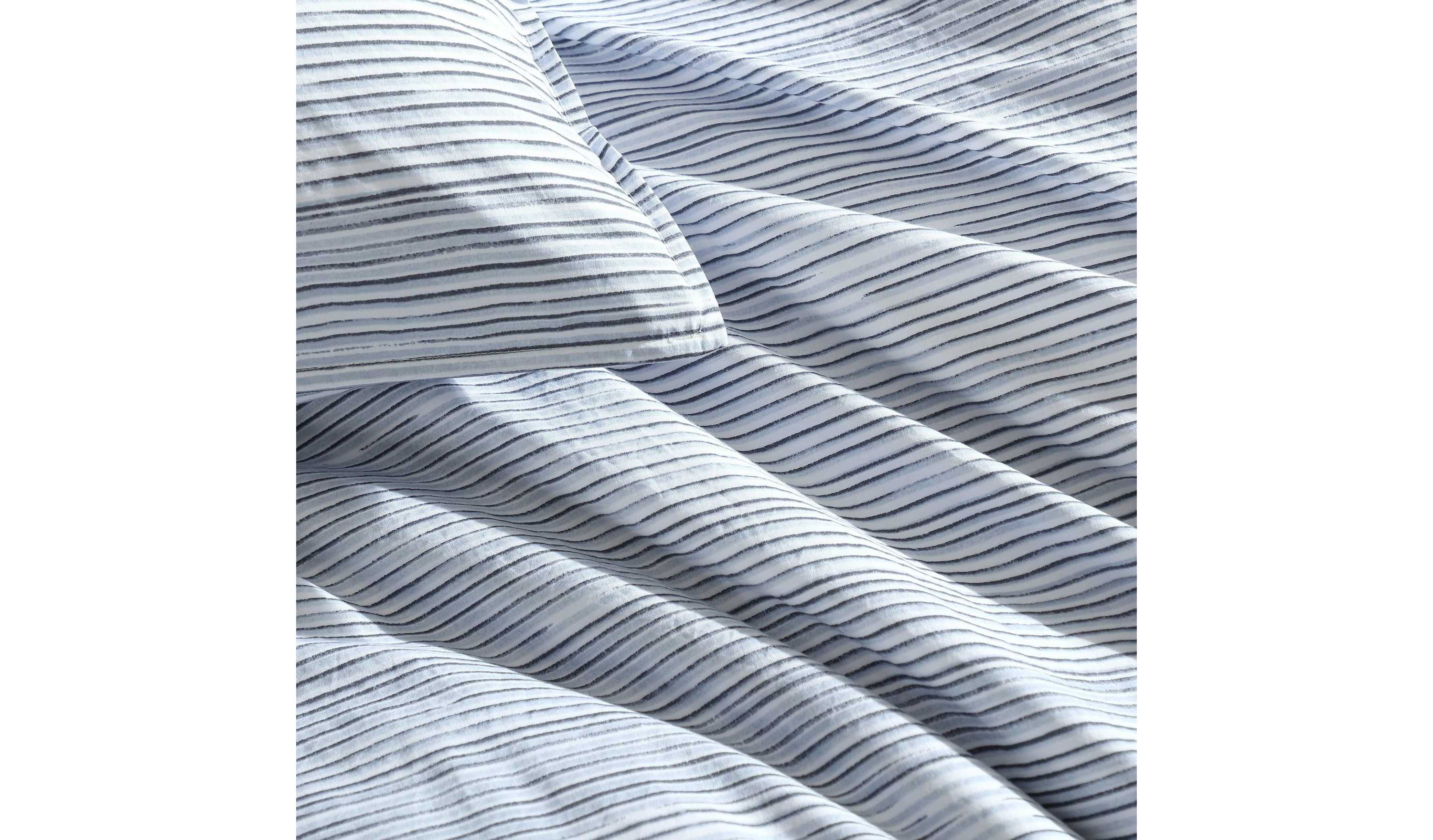 Wavy Stripe Cotton Duvet Set