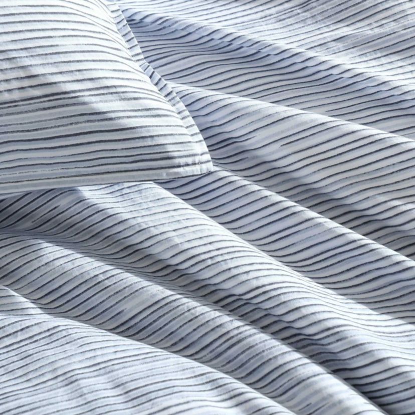 Wavy Stripe Cotton Duvet Set