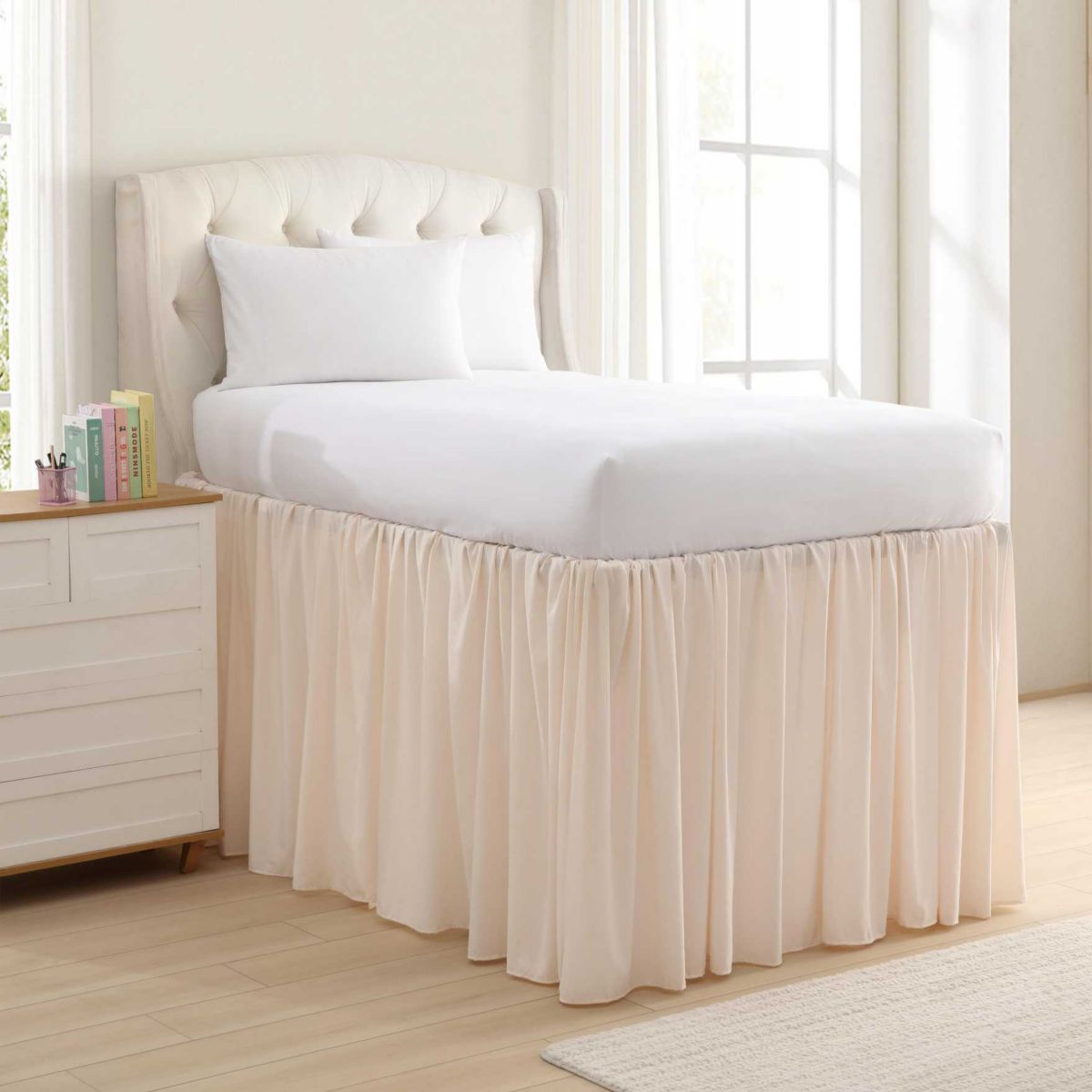 Washed Microfiber Microfiber Bedskirt