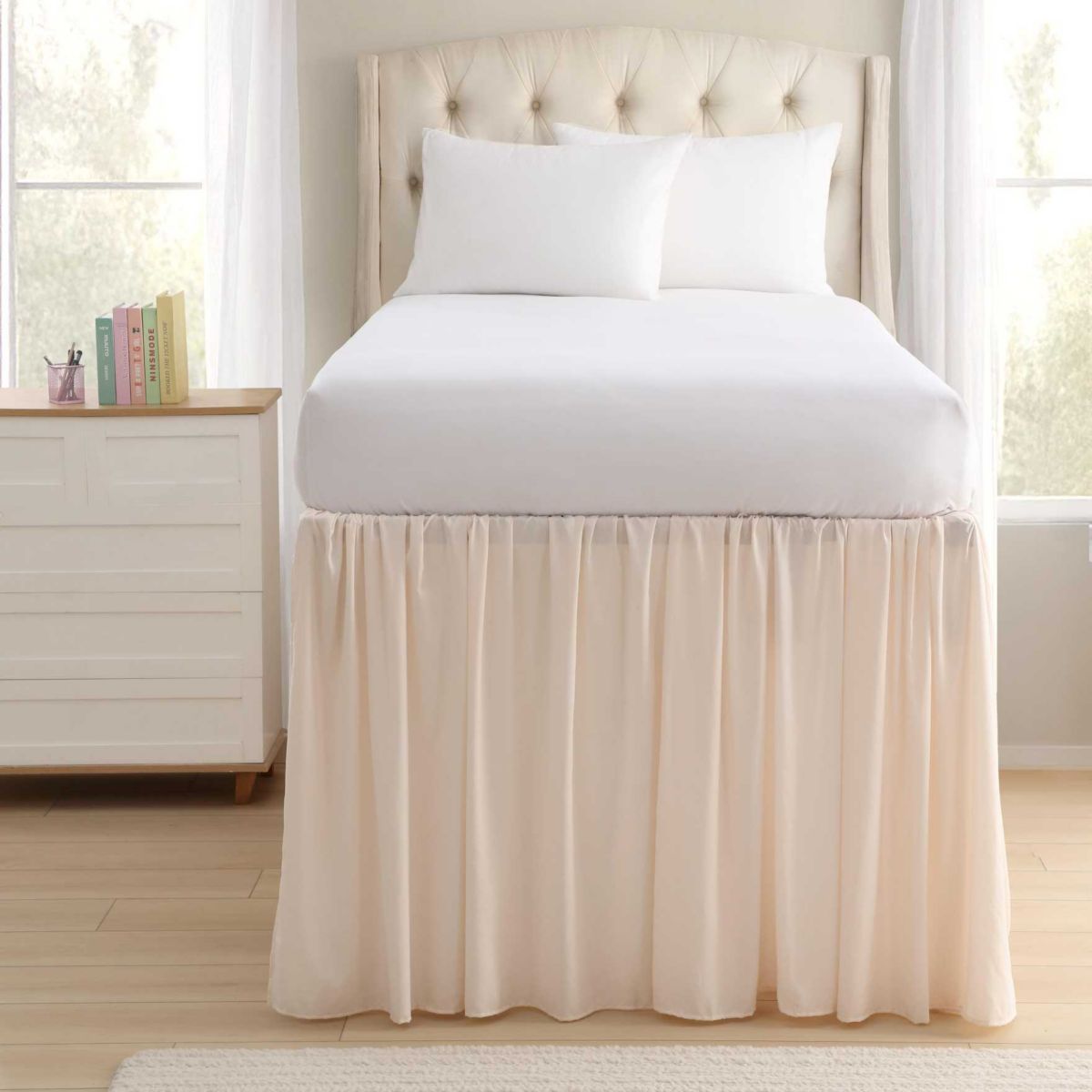 Washed Microfiber Microfiber Bedskirt