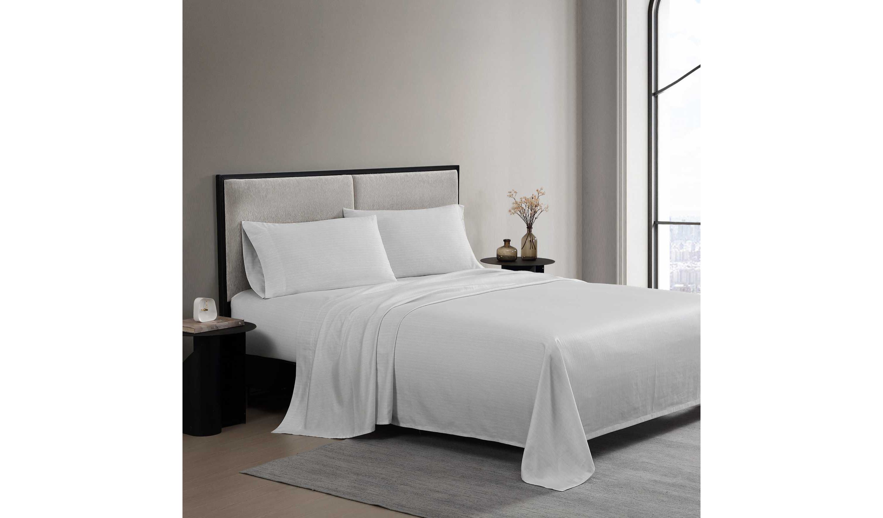 Etched Stripe Cotton Sheet Set