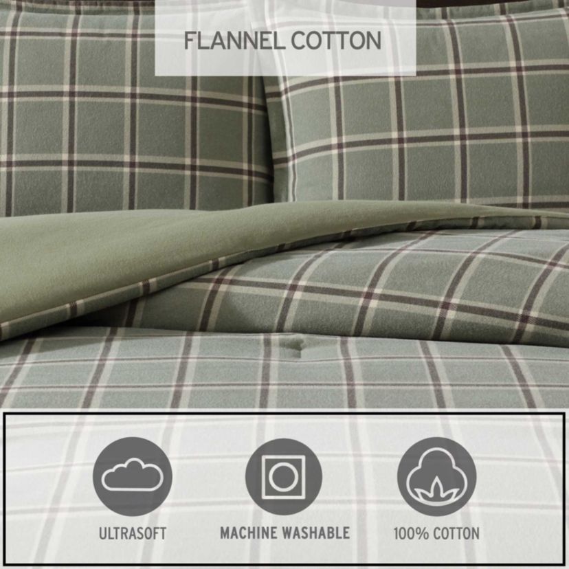 Alpine Plaid Cotton Comforter Set