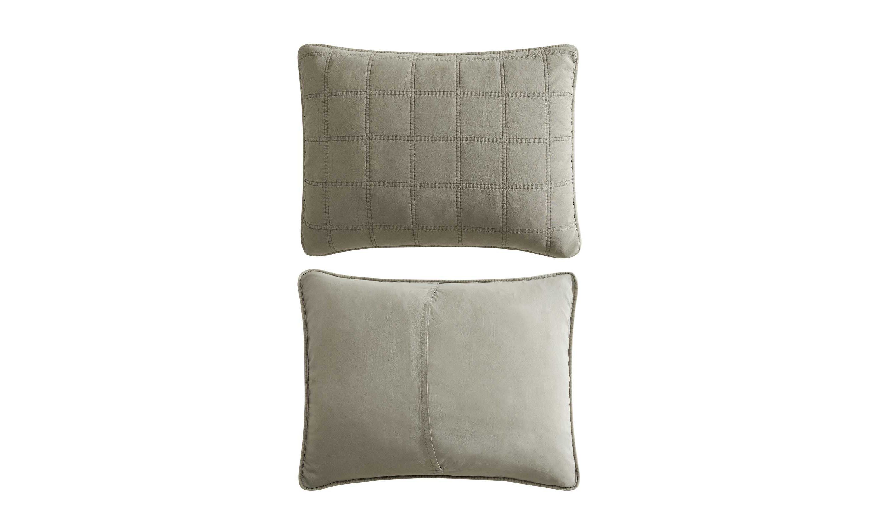 Stonewashed Microfiber Quilt Set