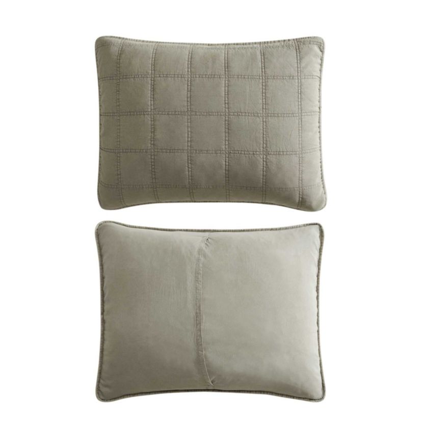 Stonewashed Microfiber Quilt Set
