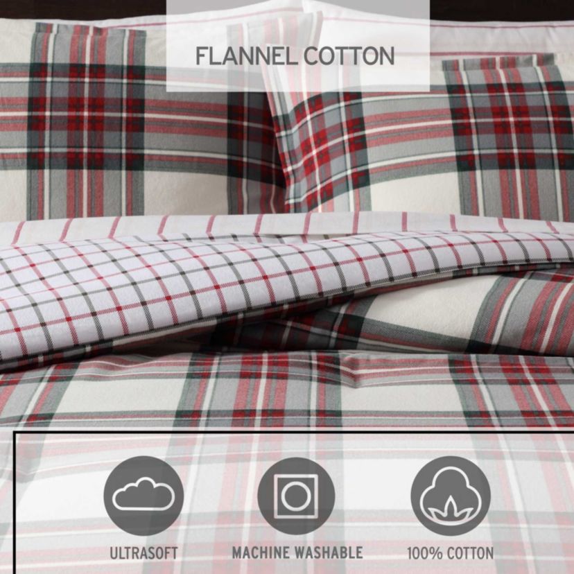 Serendipity Plaid Cotton Comforter Set