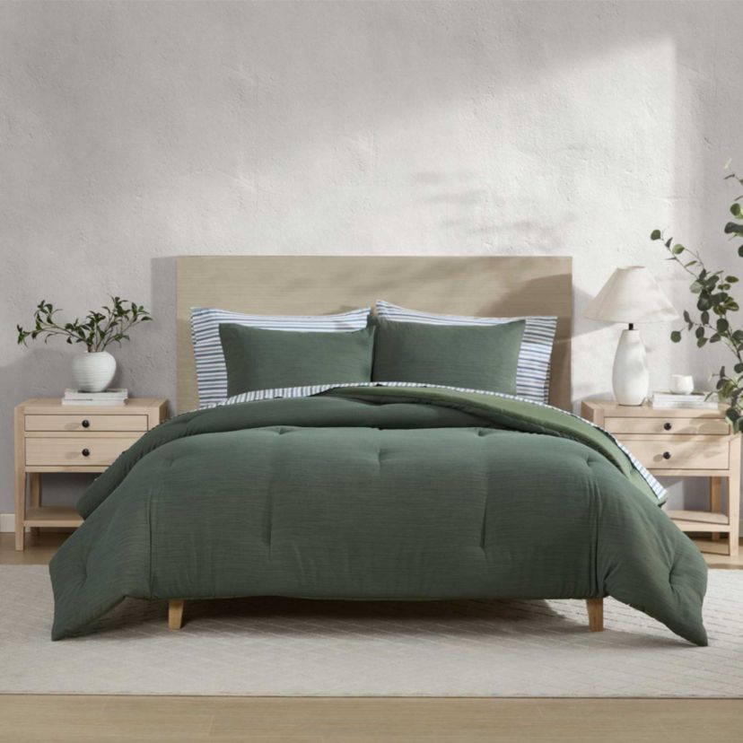 Herringbone Chenille Microfiber Duvet Set