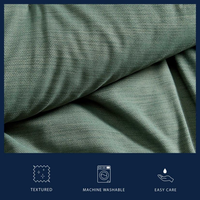 Herringbone Chenille Microfiber Duvet Set