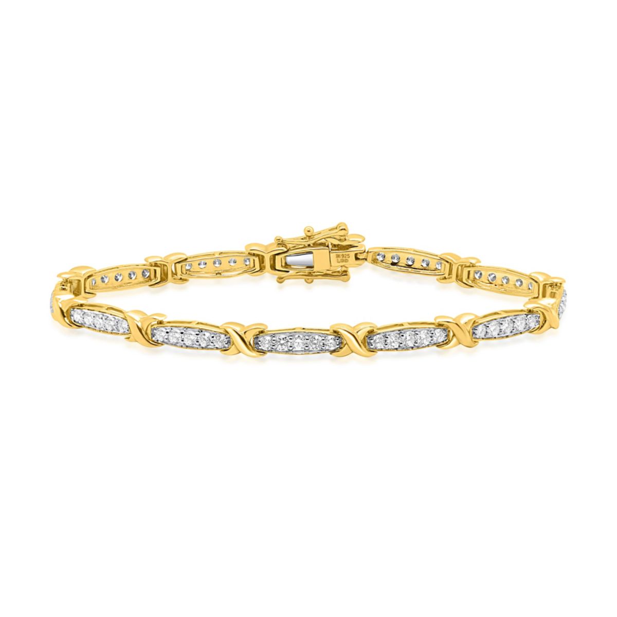 Lab Created 2CTW Lab Grown Diamond Bracelet In Sterling Silver
