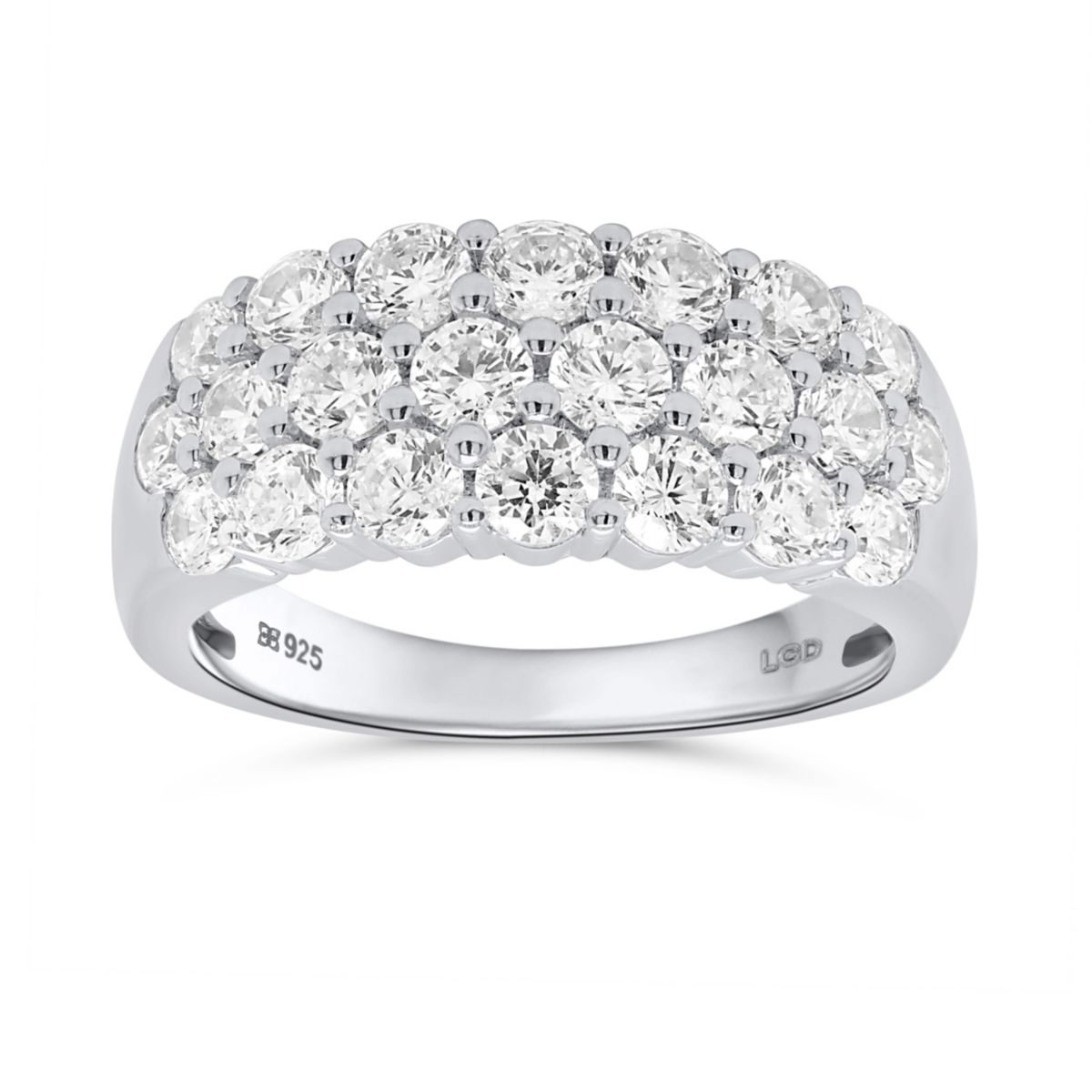 Lab Created 2CTW Lab Grown Diamond Statement Ring In Sterling Silver