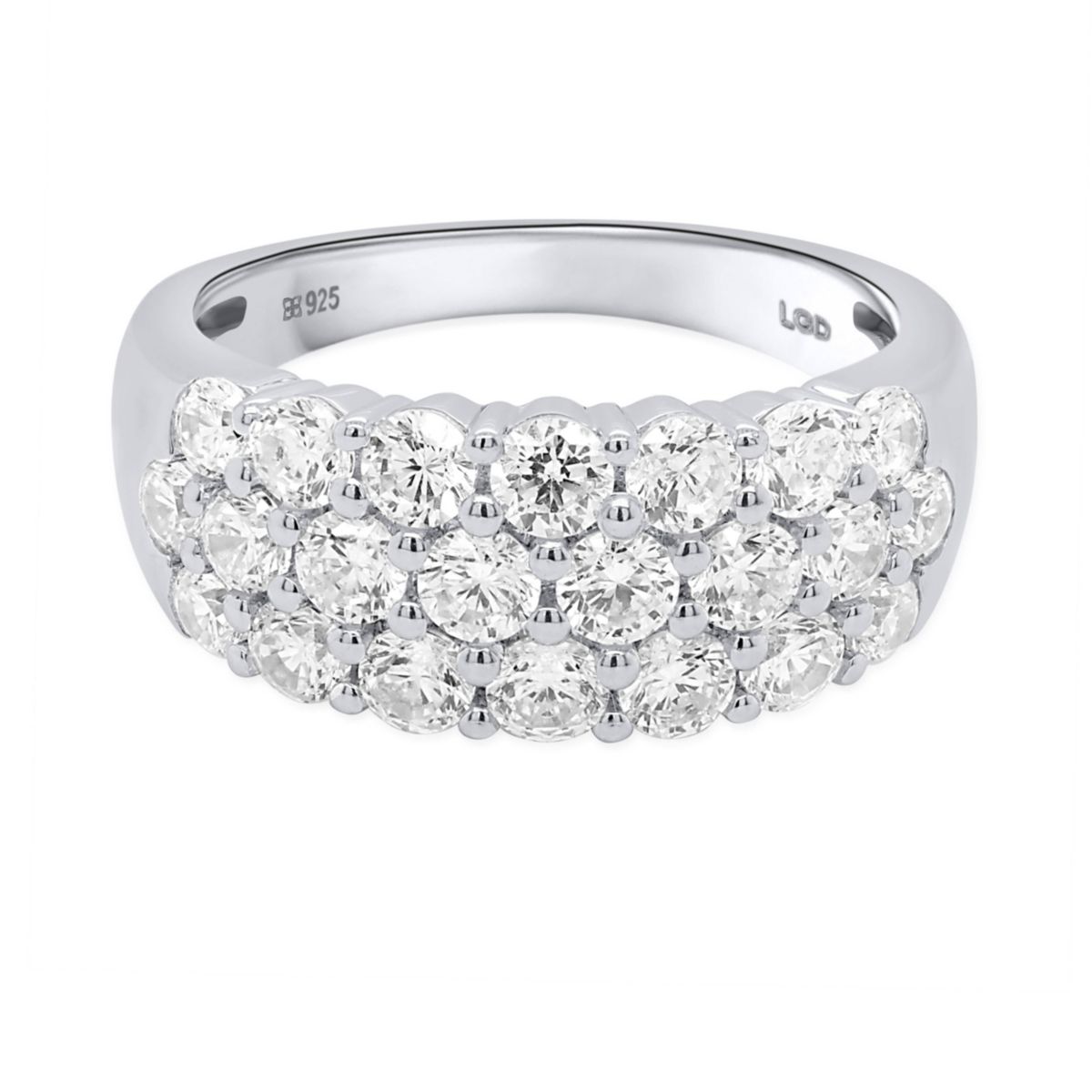 Lab Created 2CTW Lab Grown Diamond Statement Ring In Sterling Silver