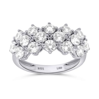 ETHIQUE Lab Created 2CTW Lab Grown Diamond Fashion Ring In Sterling Silver