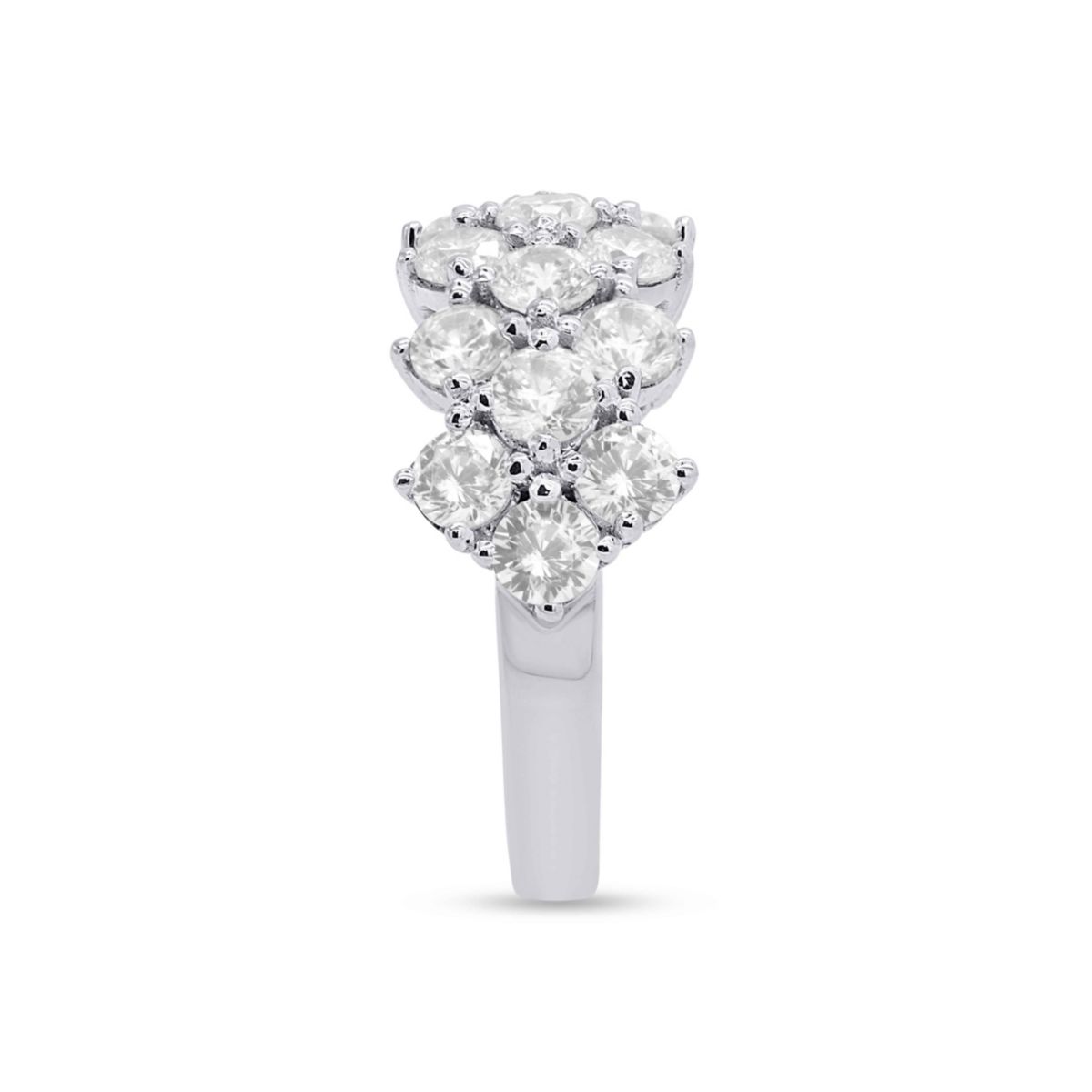 Lab Created 2CTW Lab Grown Diamond Fashion Ring In Sterling Silver