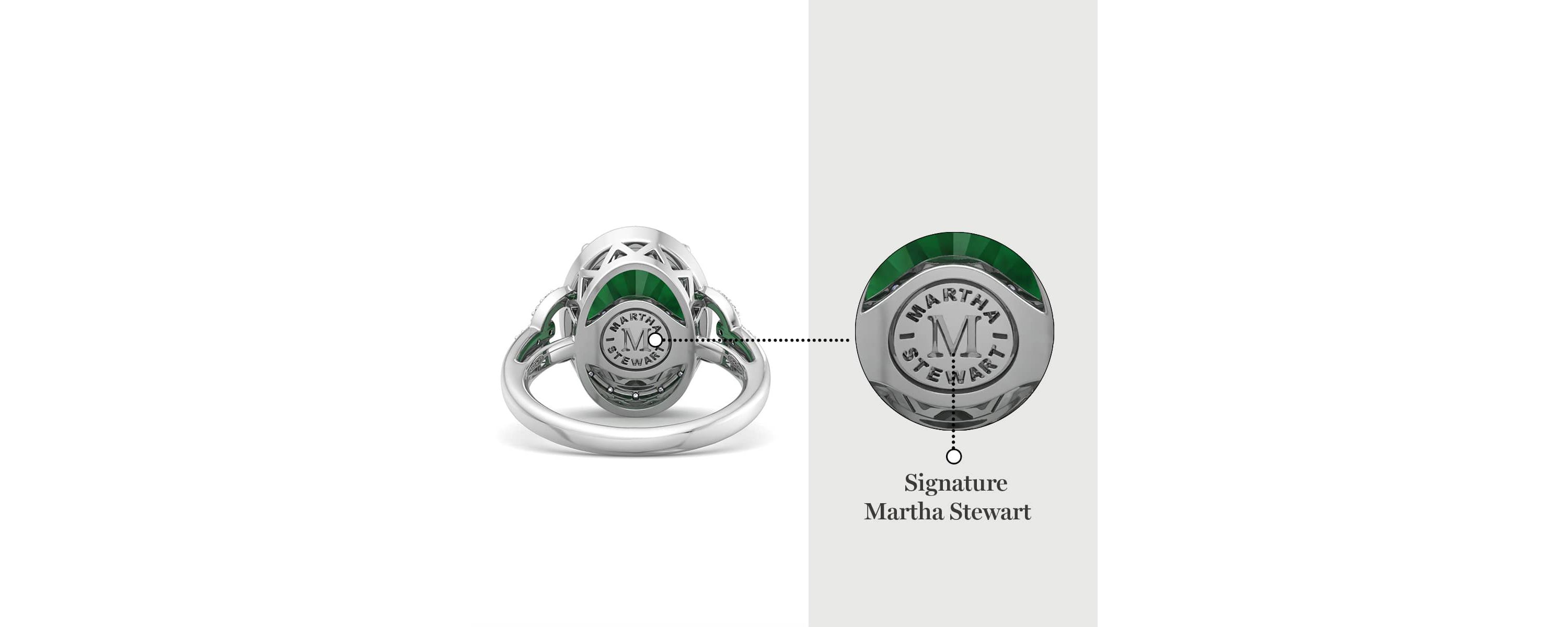 Lab Created Martha Stewart 6 3/4 Carat Oval Shape Gemstone and Lab Grown Diamond Halo Ring In Sterling Silver