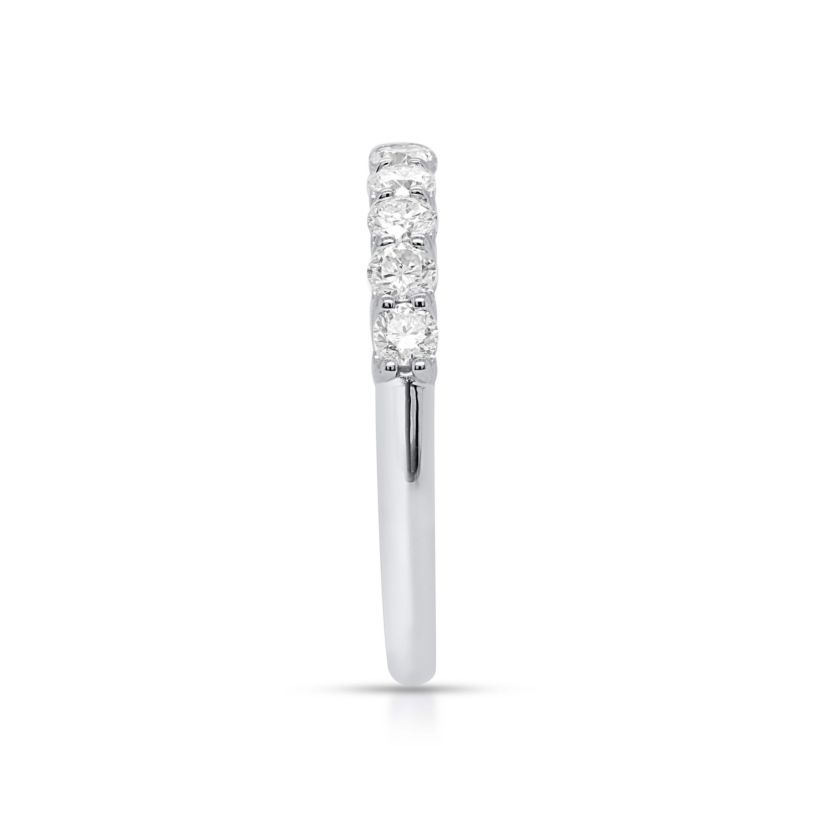 Lab Created 1/2CTW Lab Grown Diamond Band Ring In Sterling Silver
