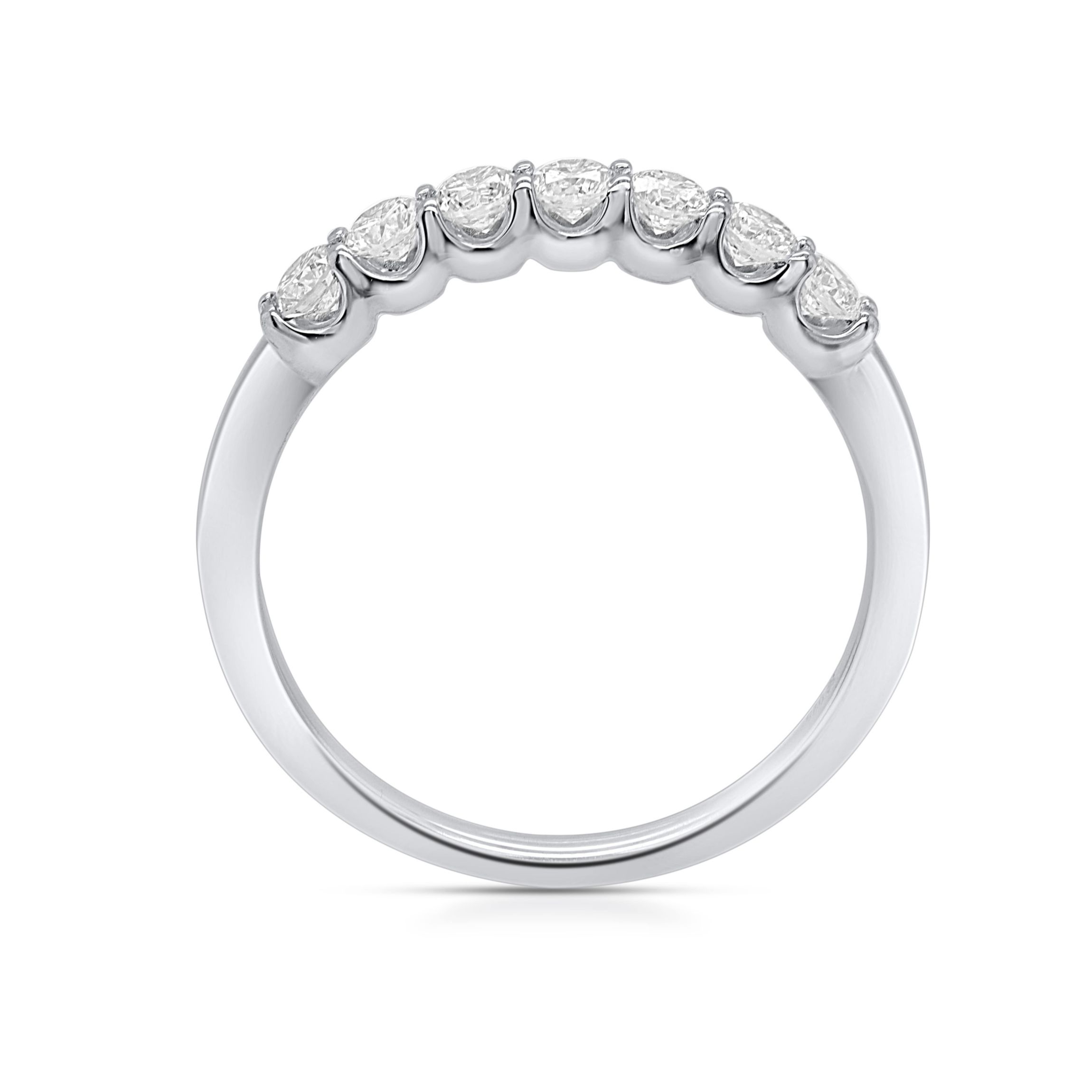 Lab Created 1/2CTW Lab Grown Diamond Band Ring In Sterling Silver
