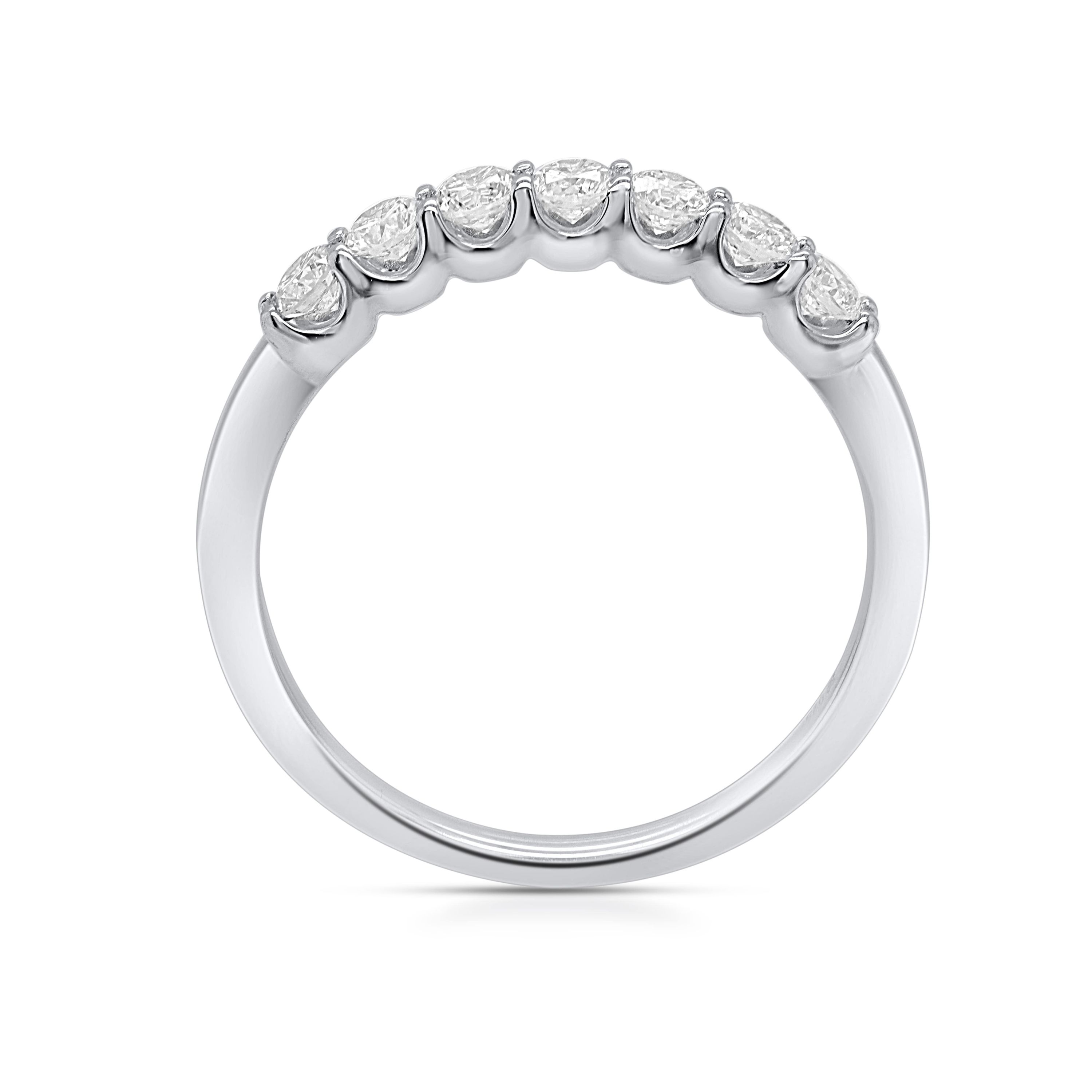 Lab Created 1/2CTW Lab Grown Diamond Band Ring In Sterling Silver