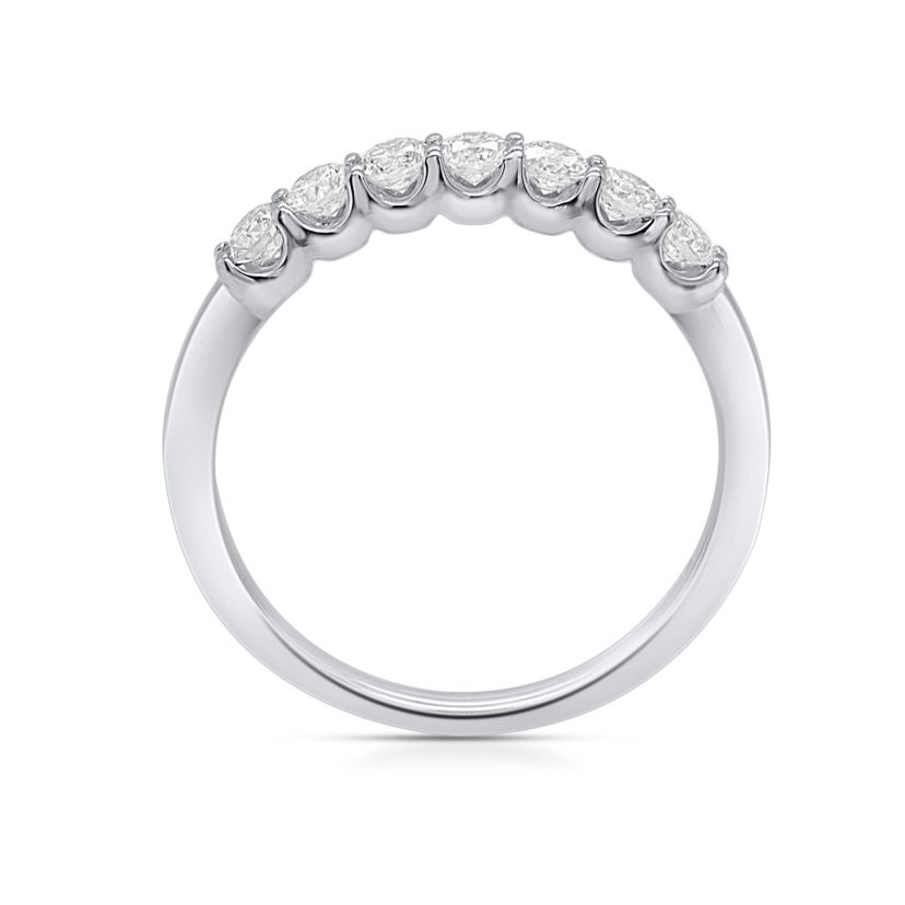 Lab Created 1/2CTW Lab Grown Diamond Band Ring In Sterling Silver