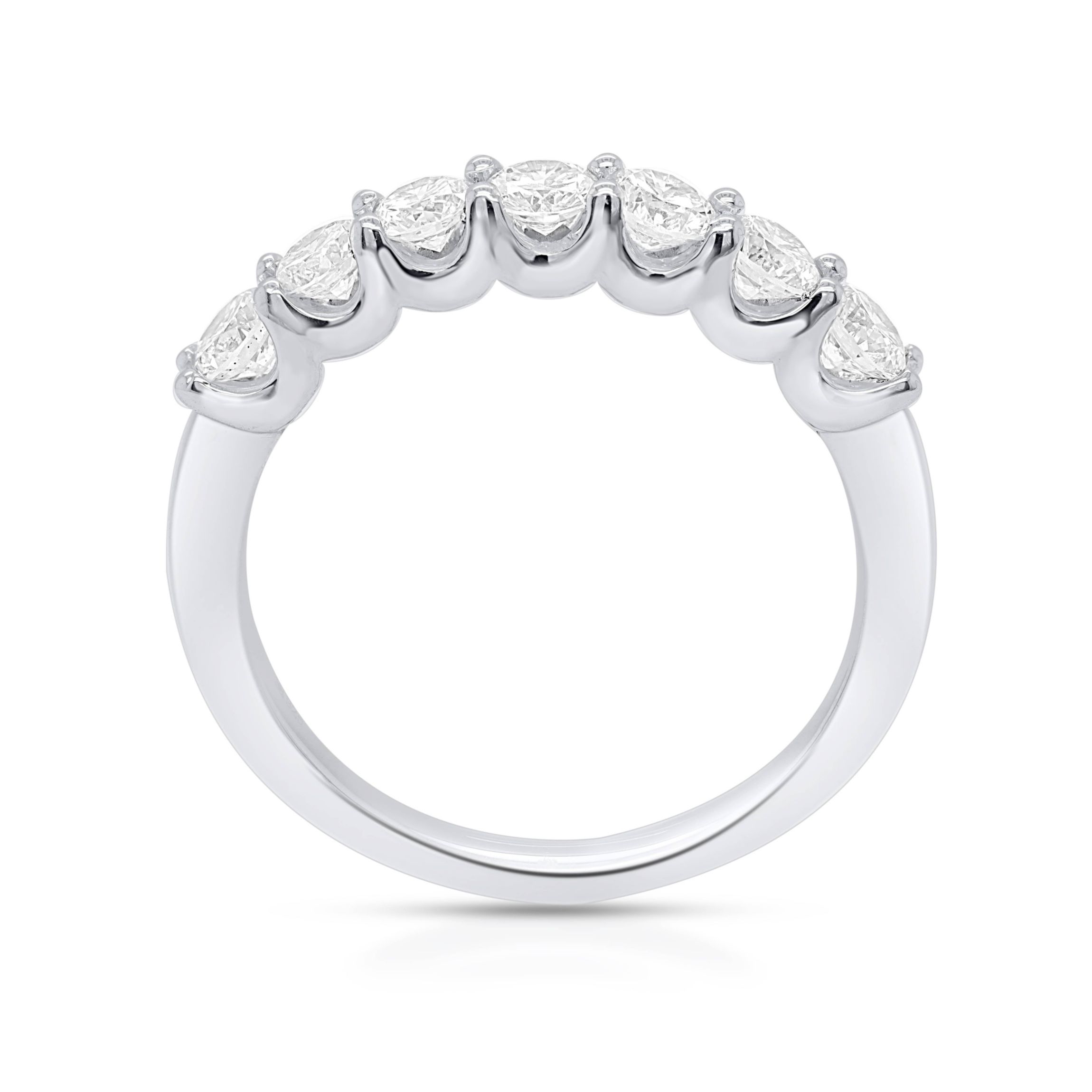 Lab Created 1CTW Lab Grown Diamond Band Ring In Sterling Silver