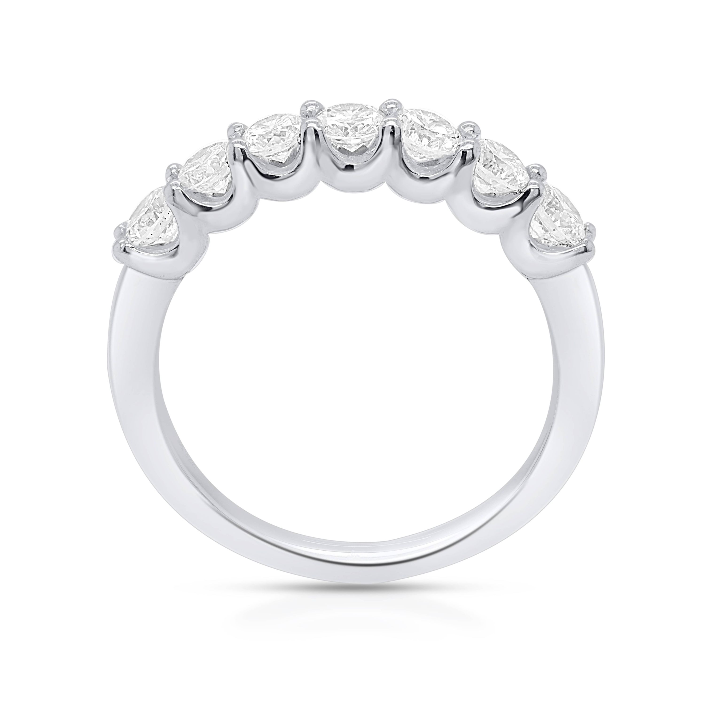 Lab Created 1CTW Lab Grown Diamond Band Ring In Sterling Silver