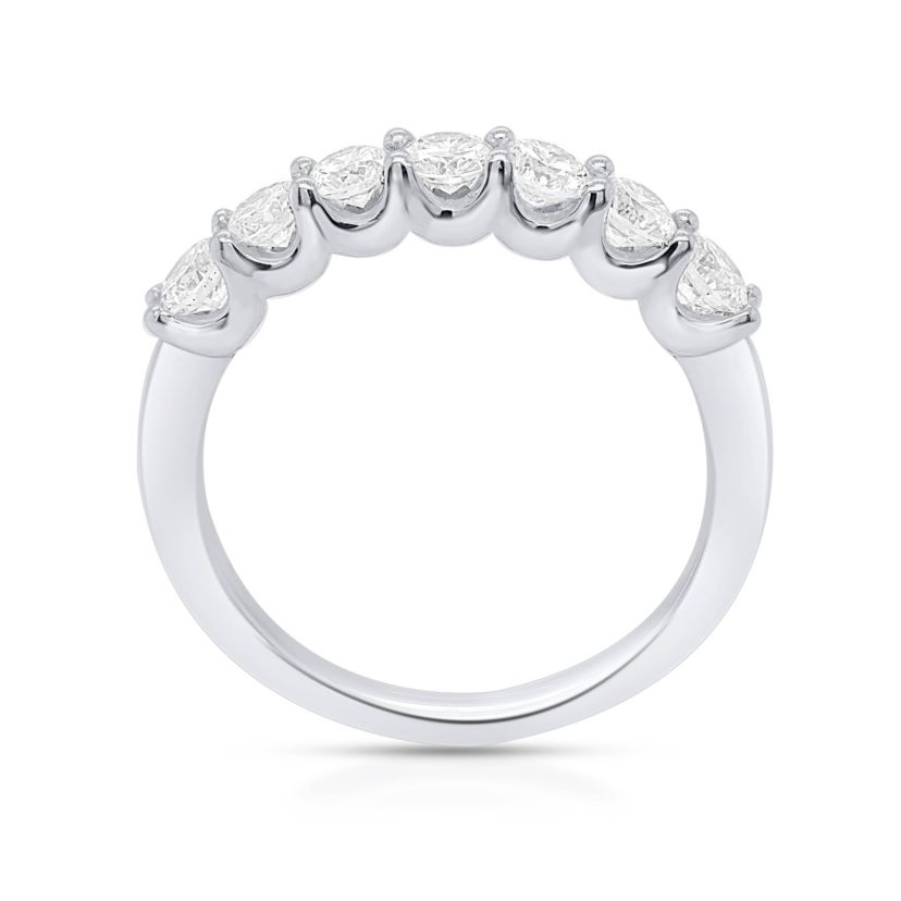 Lab Created 1CTW Lab Grown Diamond Band Ring In Sterling Silver