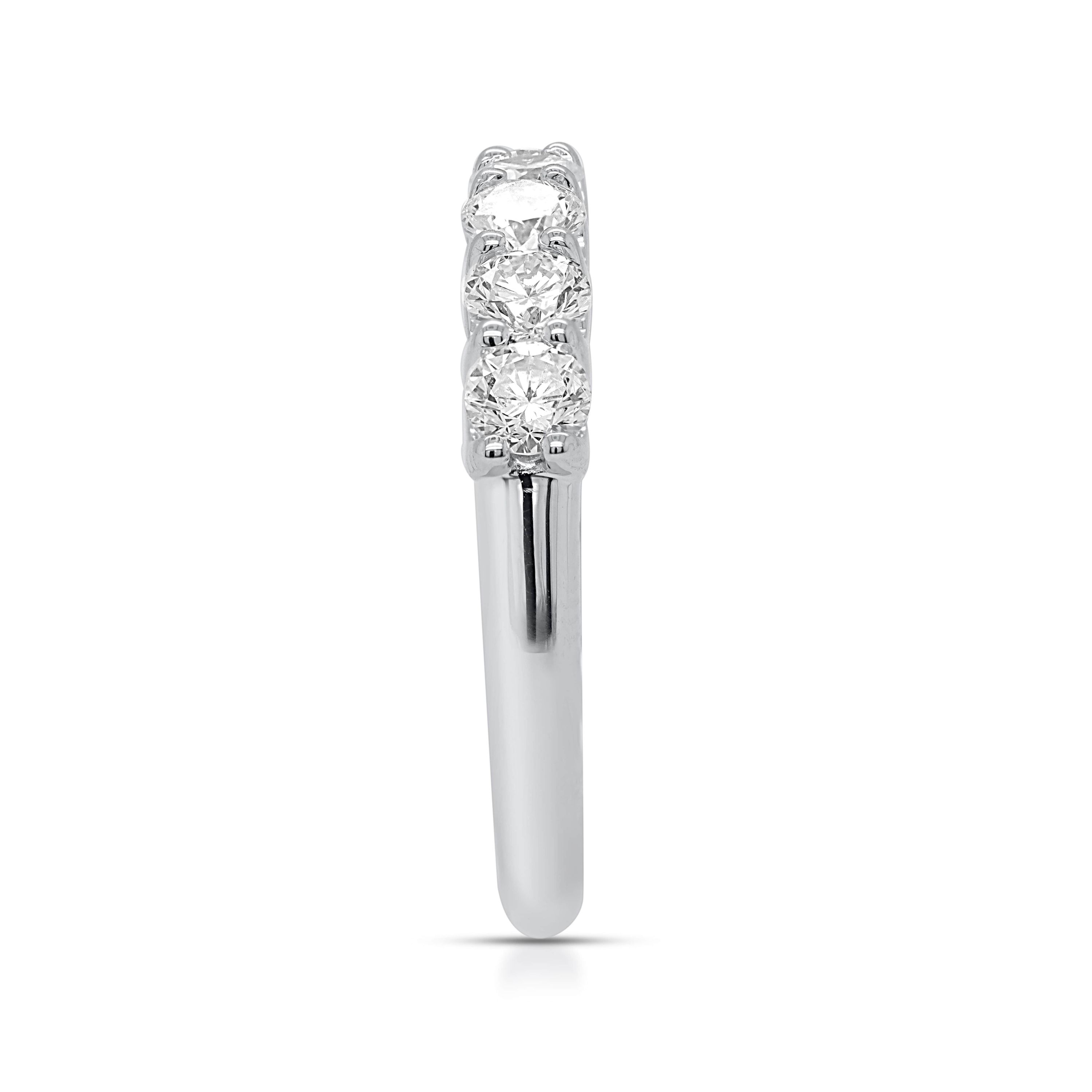 Lab Created 1CTW Lab Grown Diamond Band Ring In Sterling Silver