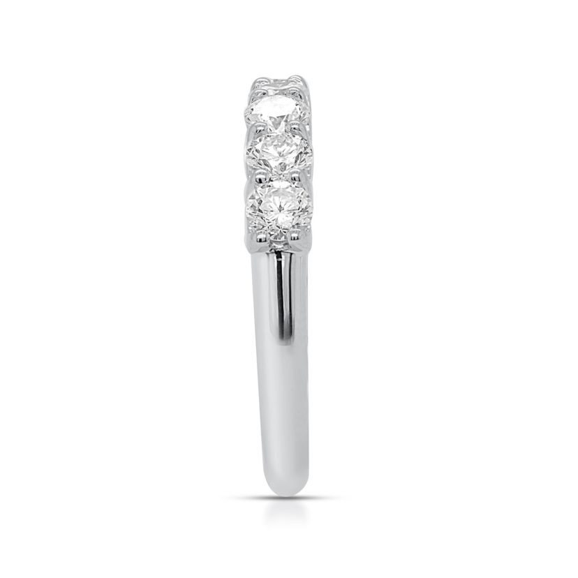 Lab Created 1CTW Lab Grown Diamond Band Ring In Sterling Silver