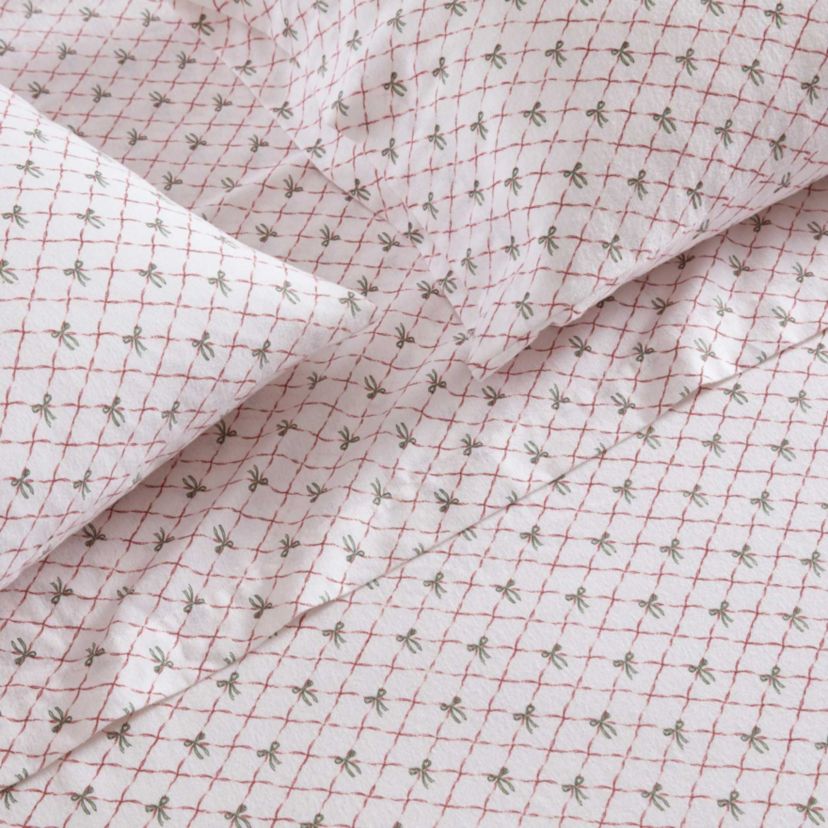 Holiday Bows Cotton Sheet Set