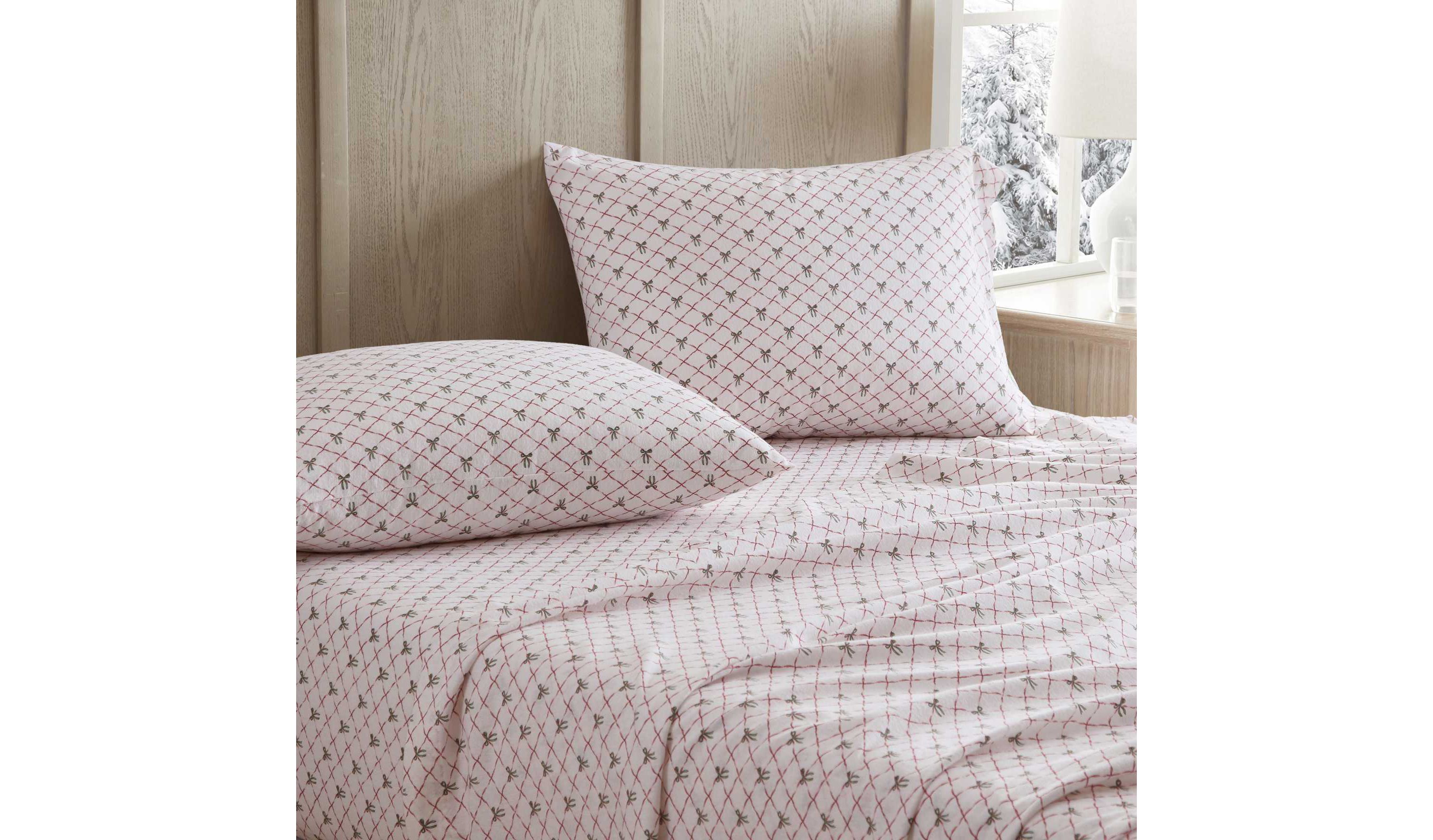 Holiday Bows Cotton Sheet Set