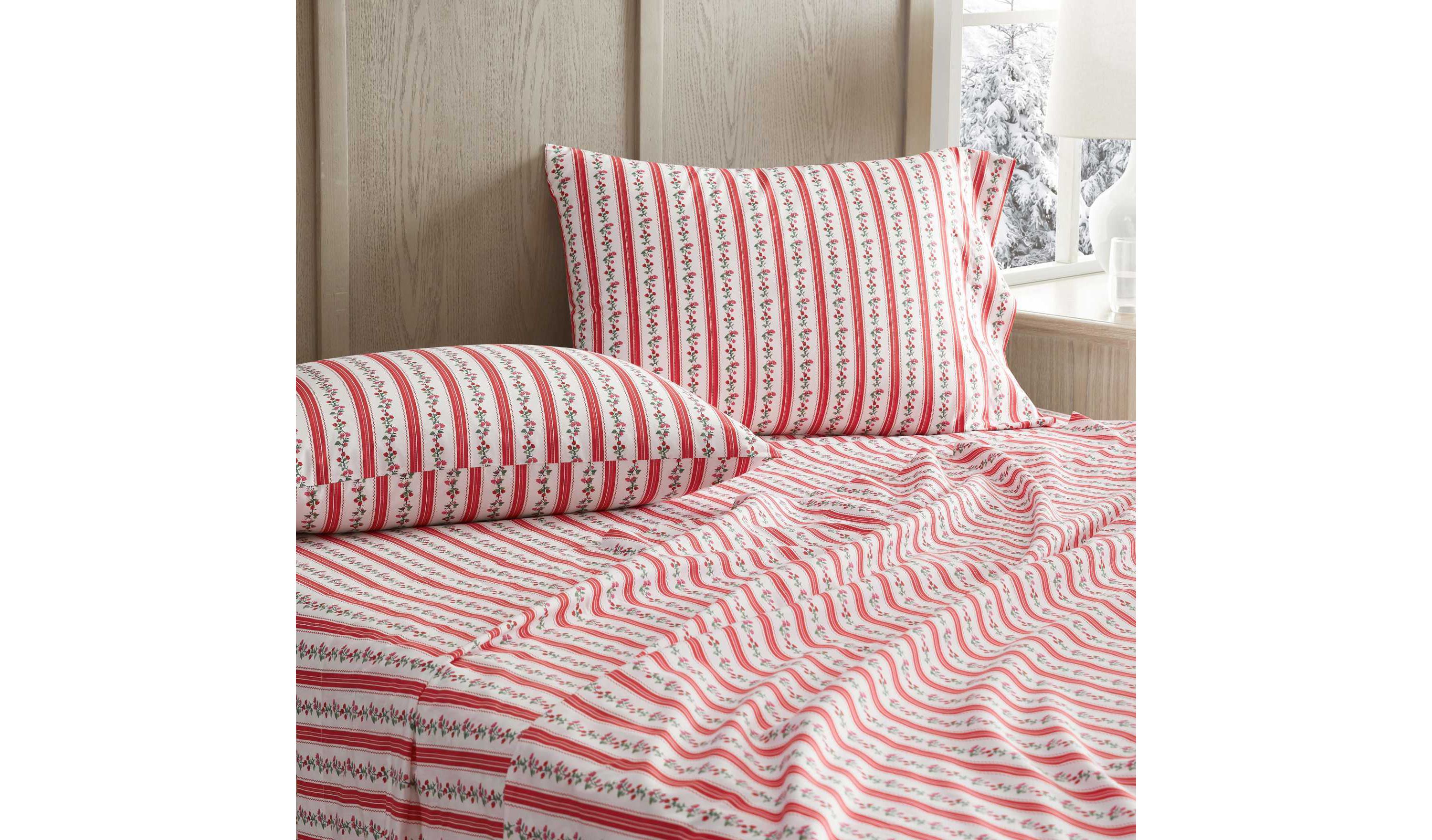 Rose Ribbon Cotton Sheet Set