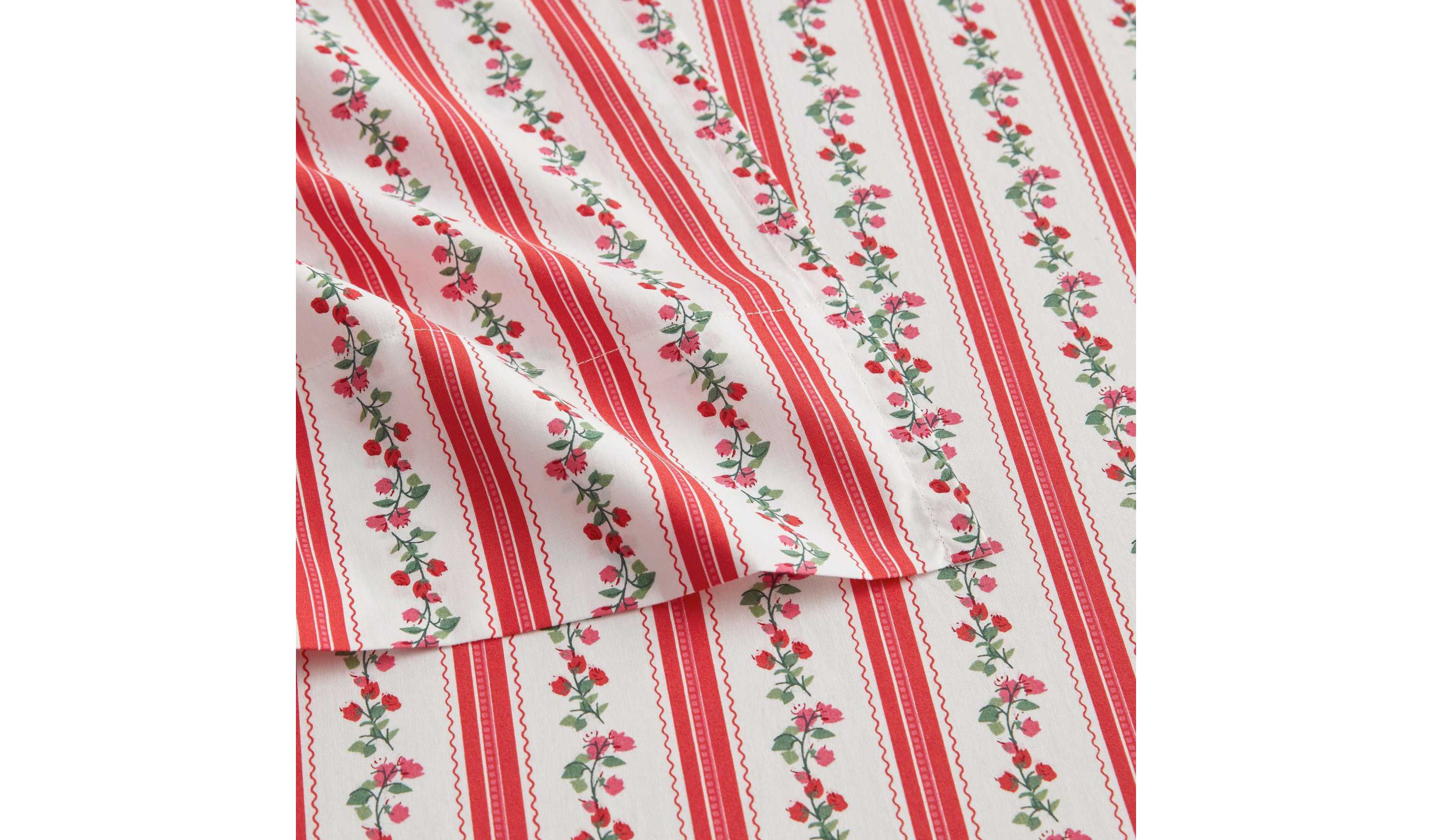 Rose Ribbon Cotton Sheet Set