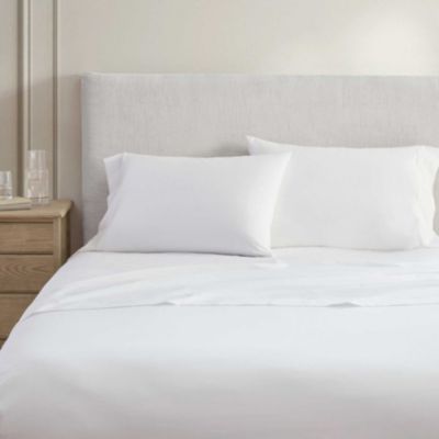 Martha Stewart The Skylands Collection Cotton Sheet Set White Twin