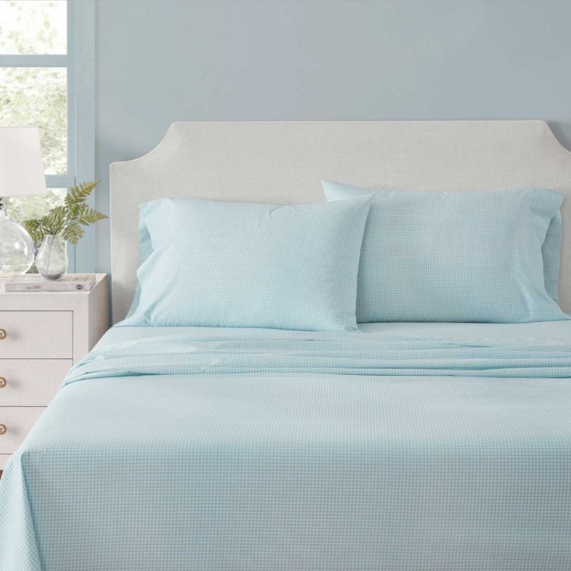 MS Core Small Gingham Cotton Sheet Set