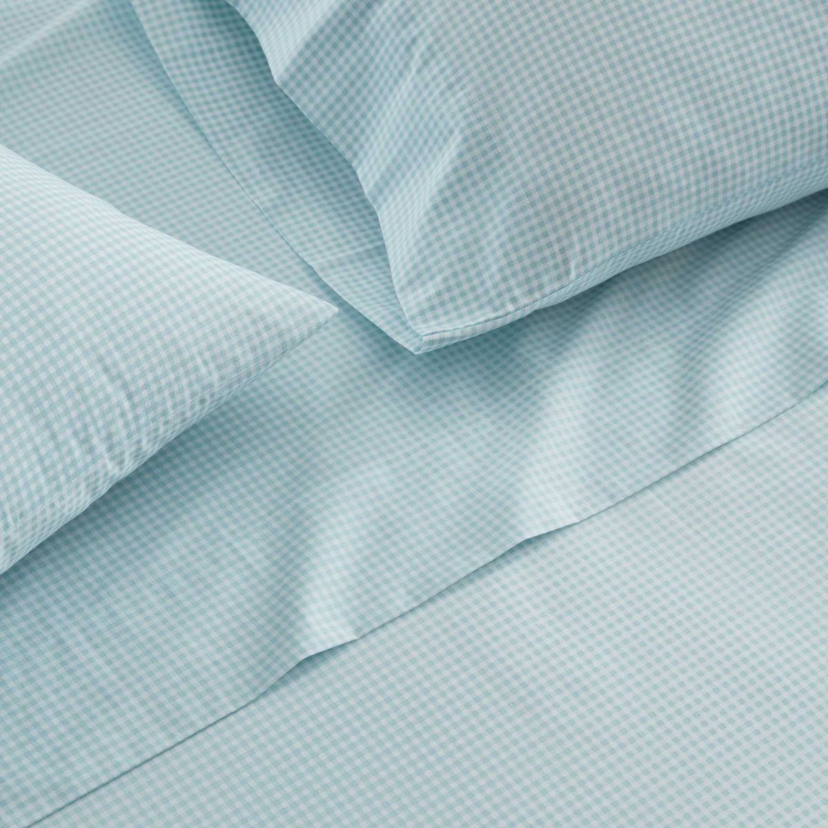 MS Core Small Gingham Cotton Sheet Set