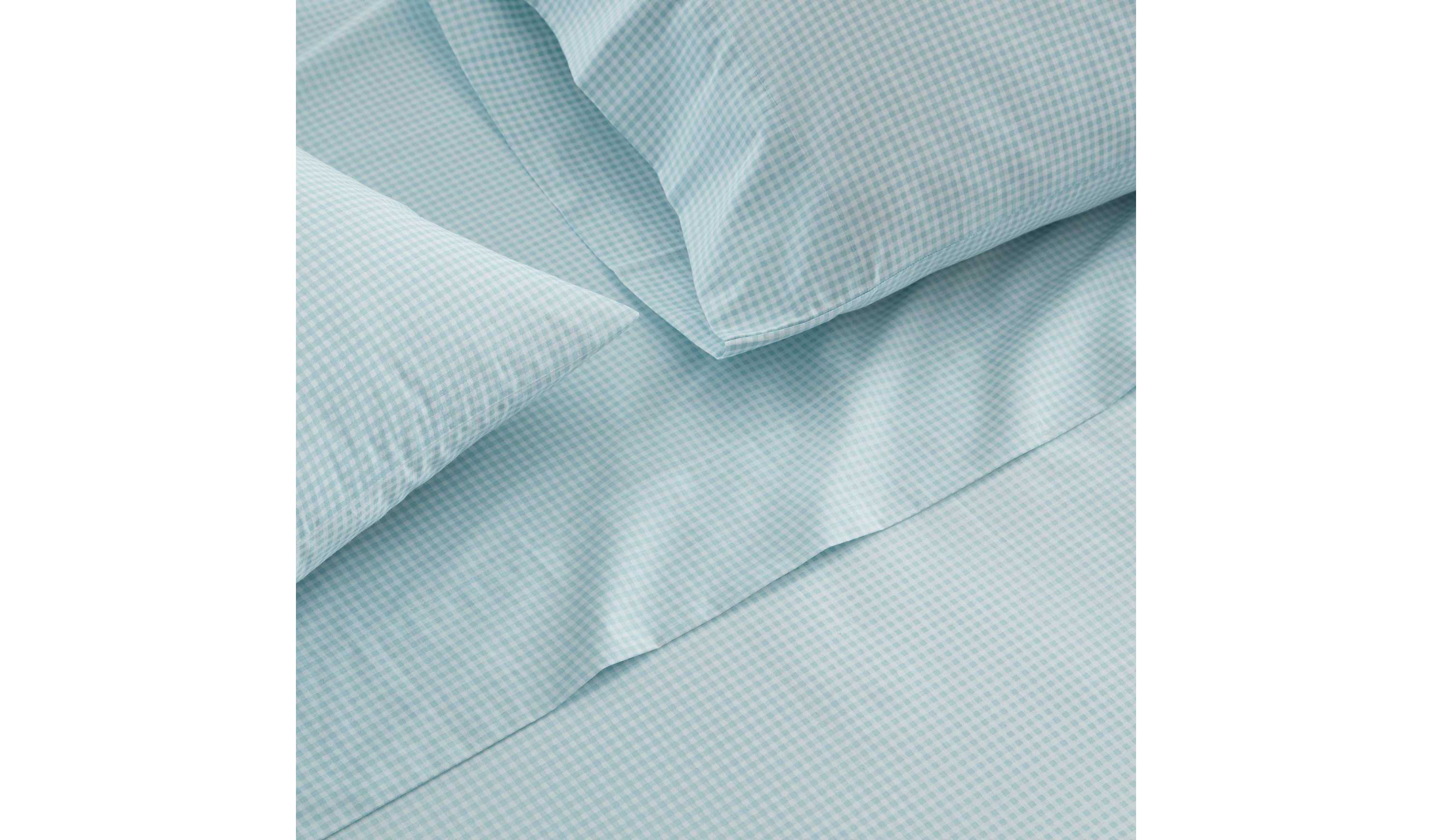 MS Core Small Gingham Cotton Sheet Set