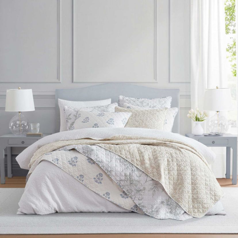 Layered Branches Cotton Quilt Set