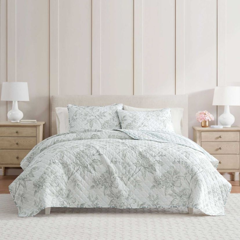 Vine Flora Cotton Quilt Set