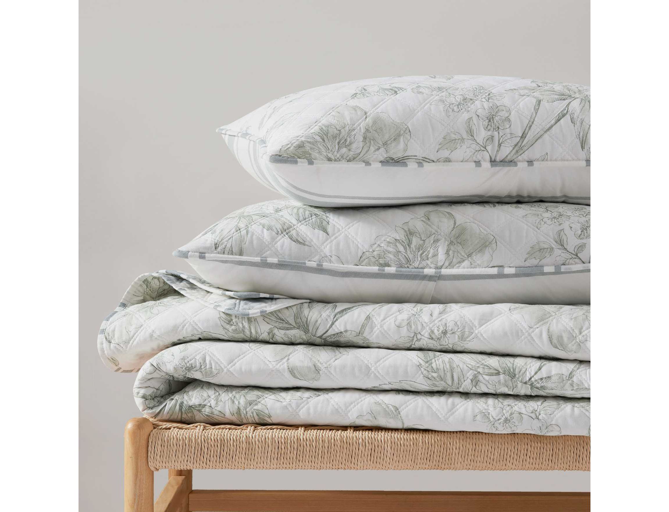 Vine Flora Cotton Quilt Set