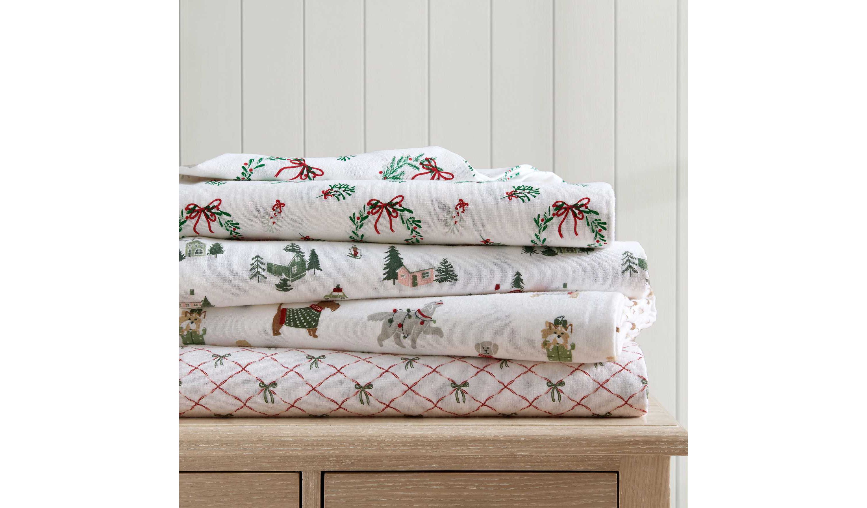 Ski Village Cotton Sheet Set