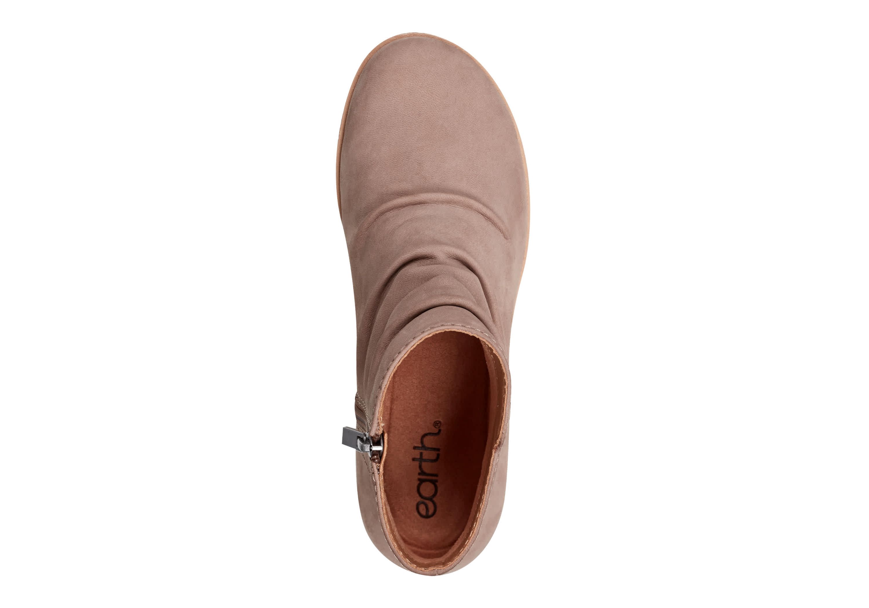 Hilaree Water Repellent Round Toe Ruched Casual Booties