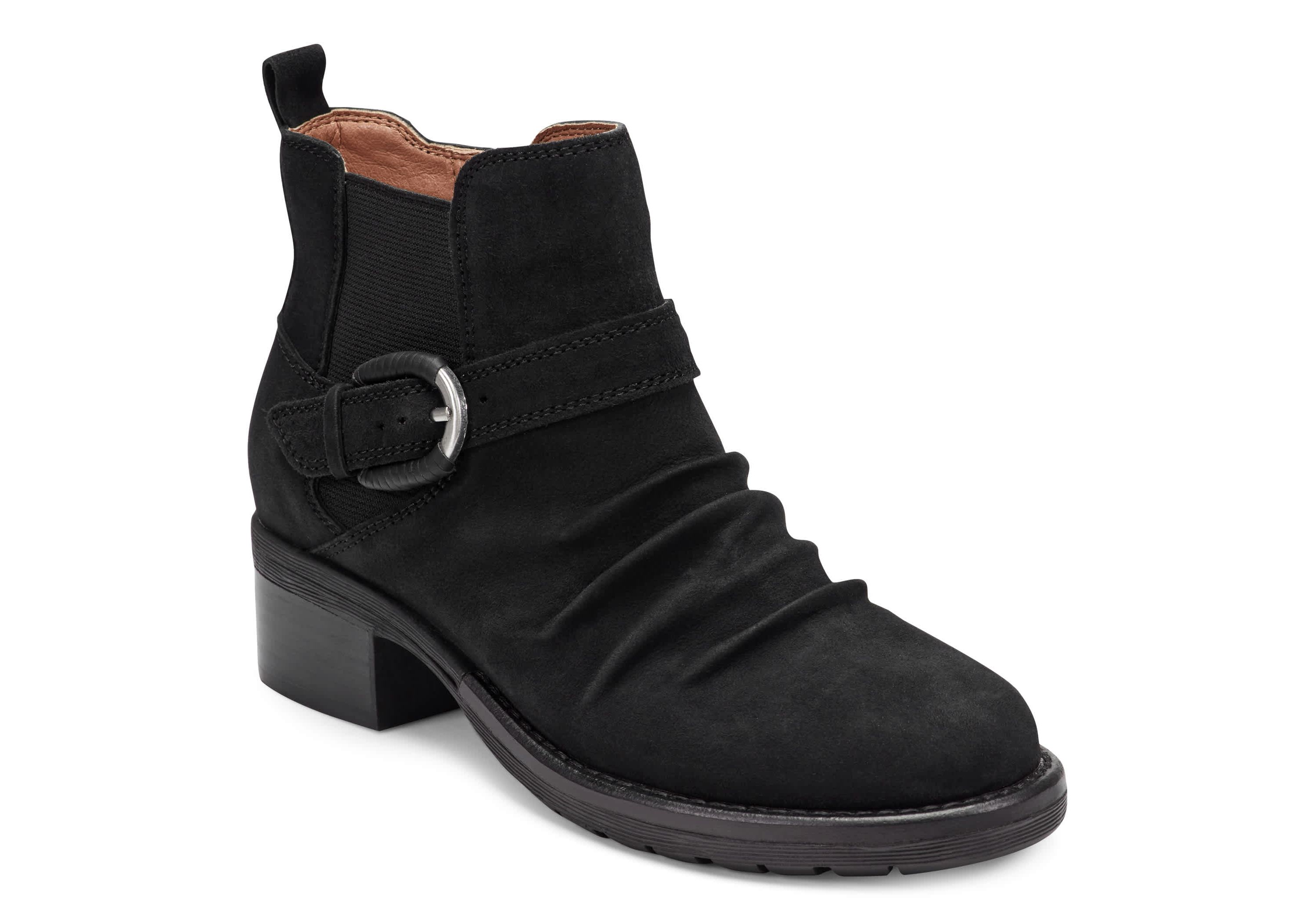 Zane Round Toe Block Heel Casual Ankle Booties