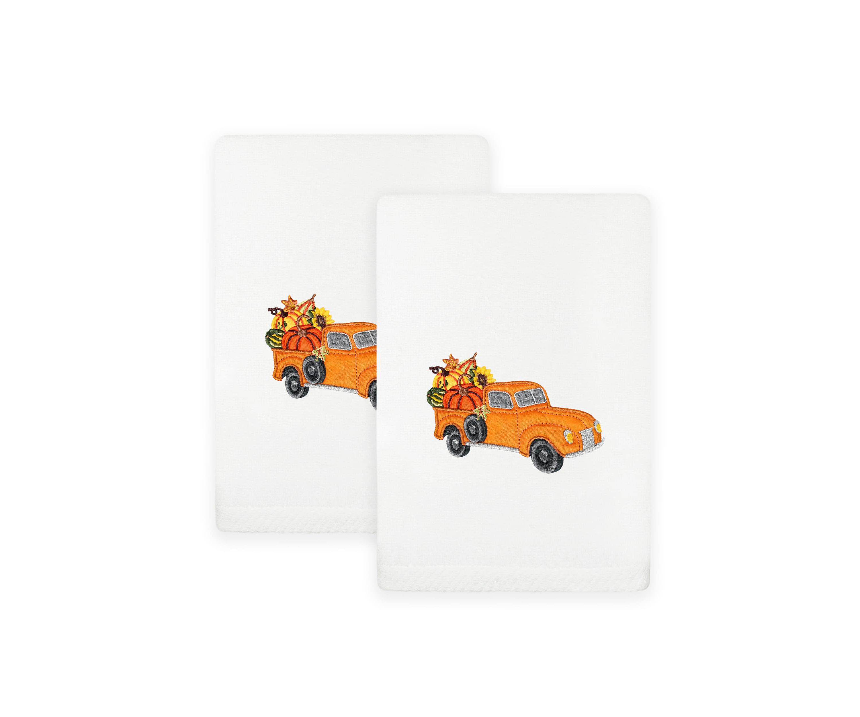 AUTUMN TRUCK Hand Towels Set of 2