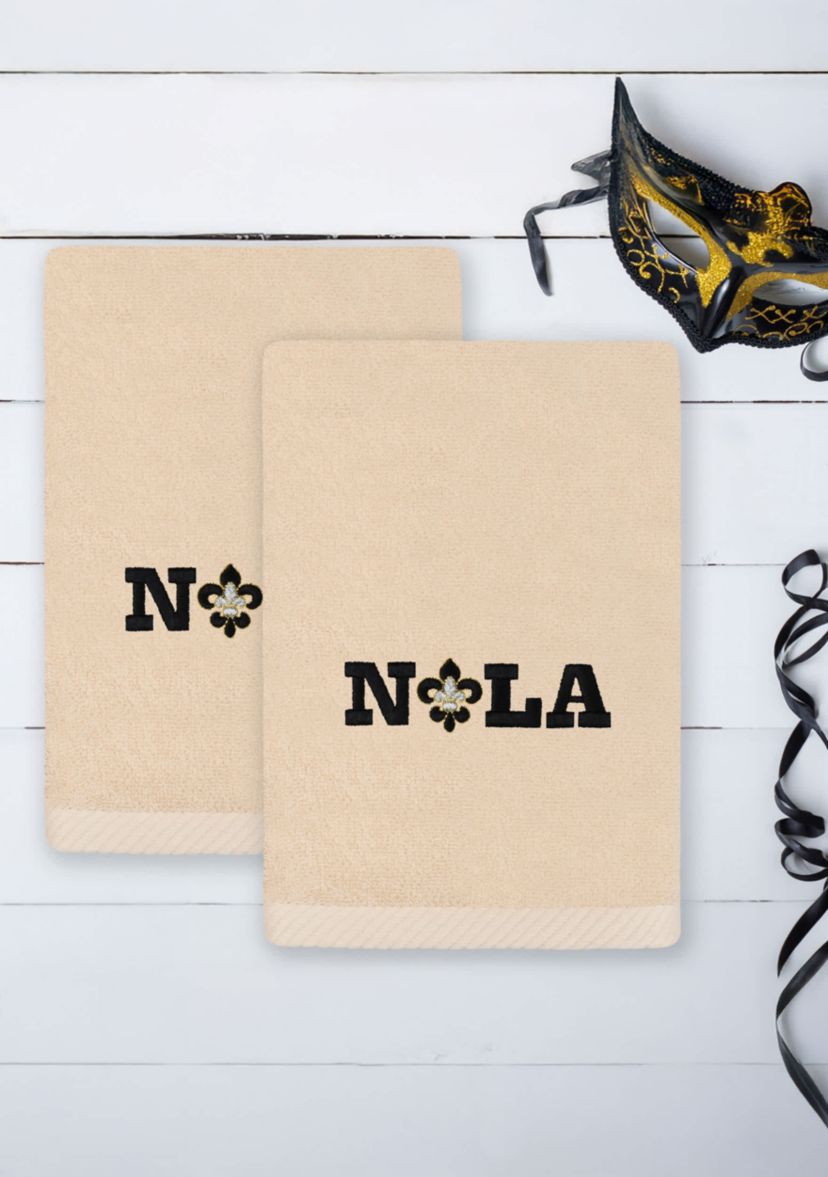 Mardi Gras NOLA Hand Towels Set of 2