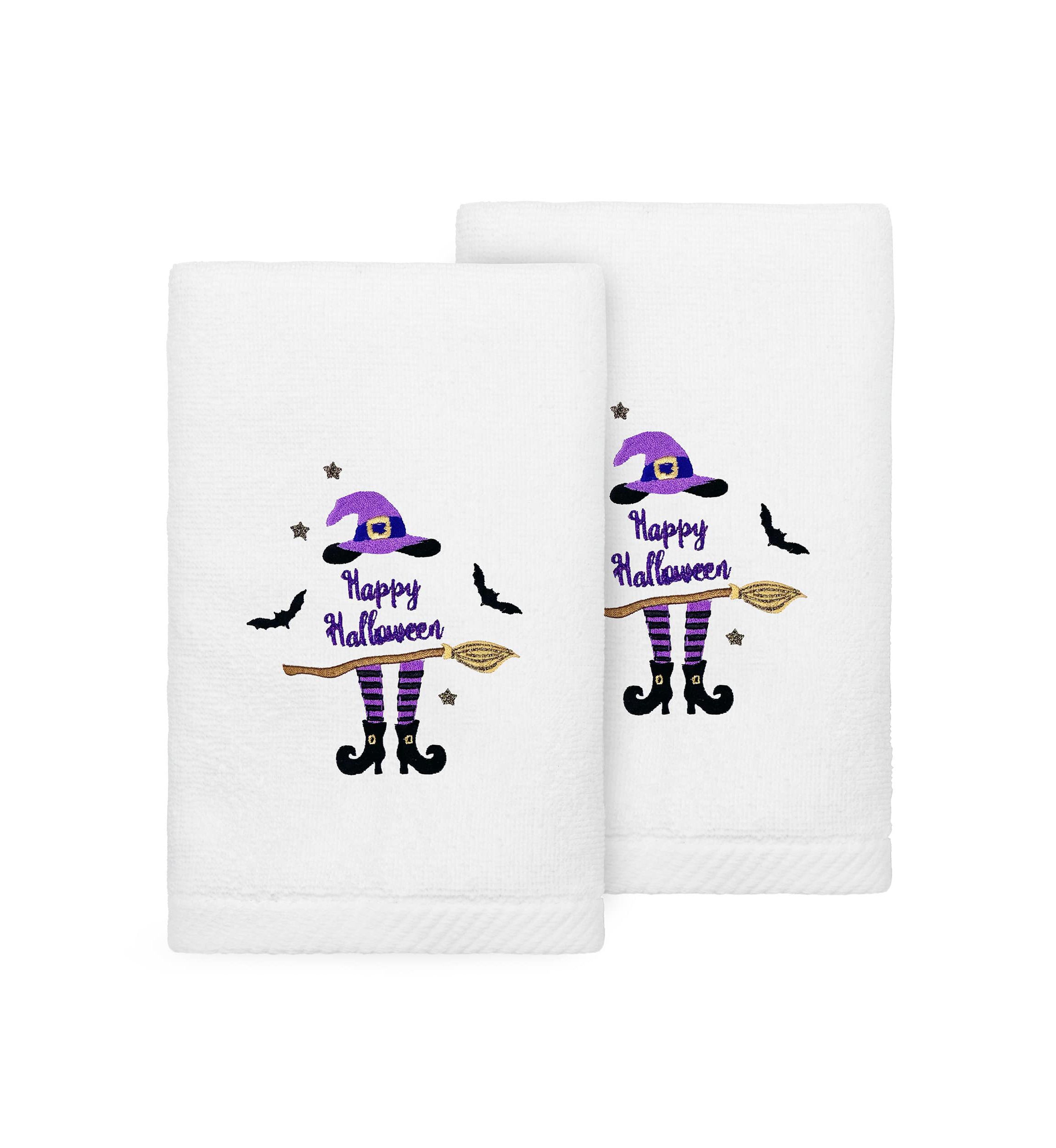 HAT-BROOM-LEGS Hand Towels Set of 2