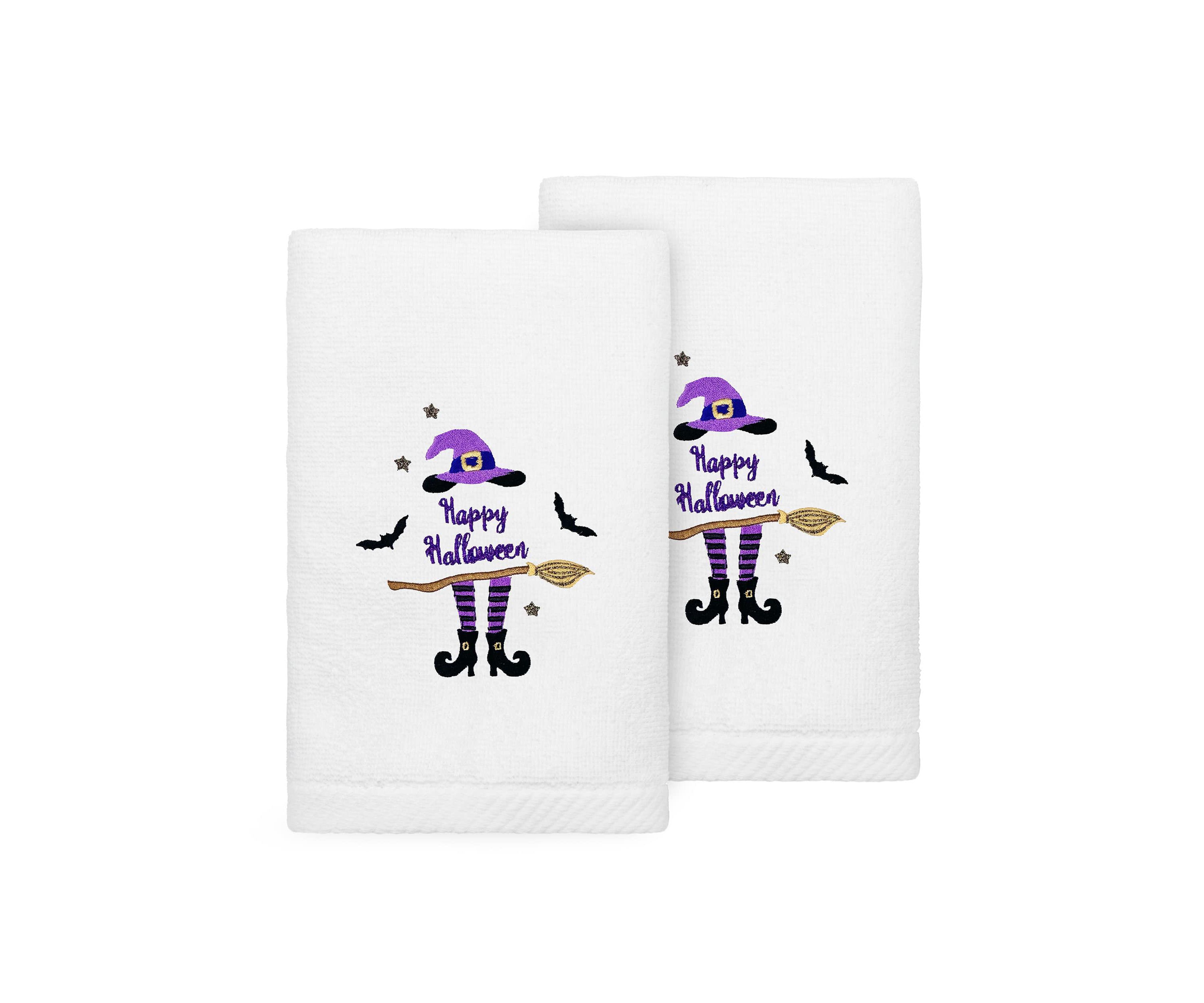 HAT-BROOM-LEGS Hand Towels Set of 2